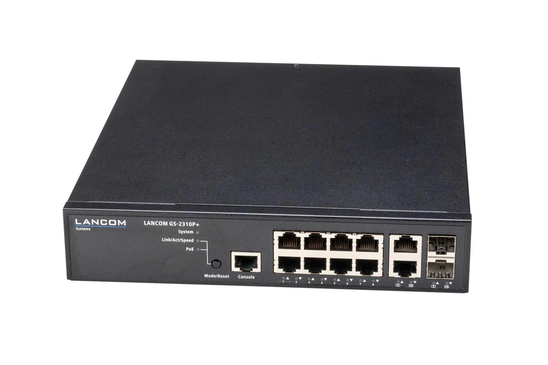 Lancom GS-2310P+ Switch, 10xGbE RJ45, 2x GbE SFP shared, PoE
