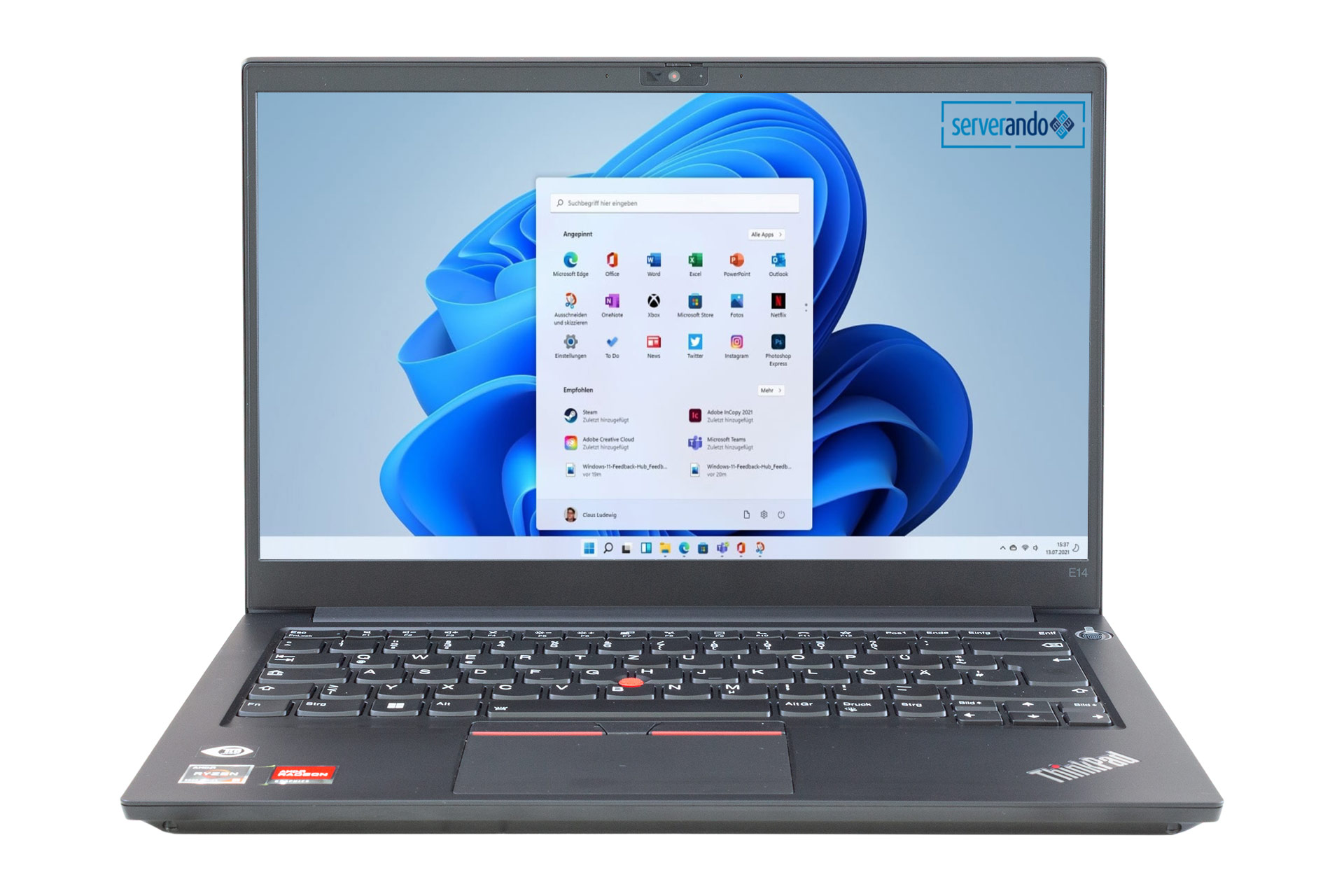 Lenovo ThinkPad E14 Gen4, Ryzen 5 5625U 2.3GHz, 6-Core, 8GB PC4, 256GB NVMe SSD, 14 Zoll, Win11Pro
