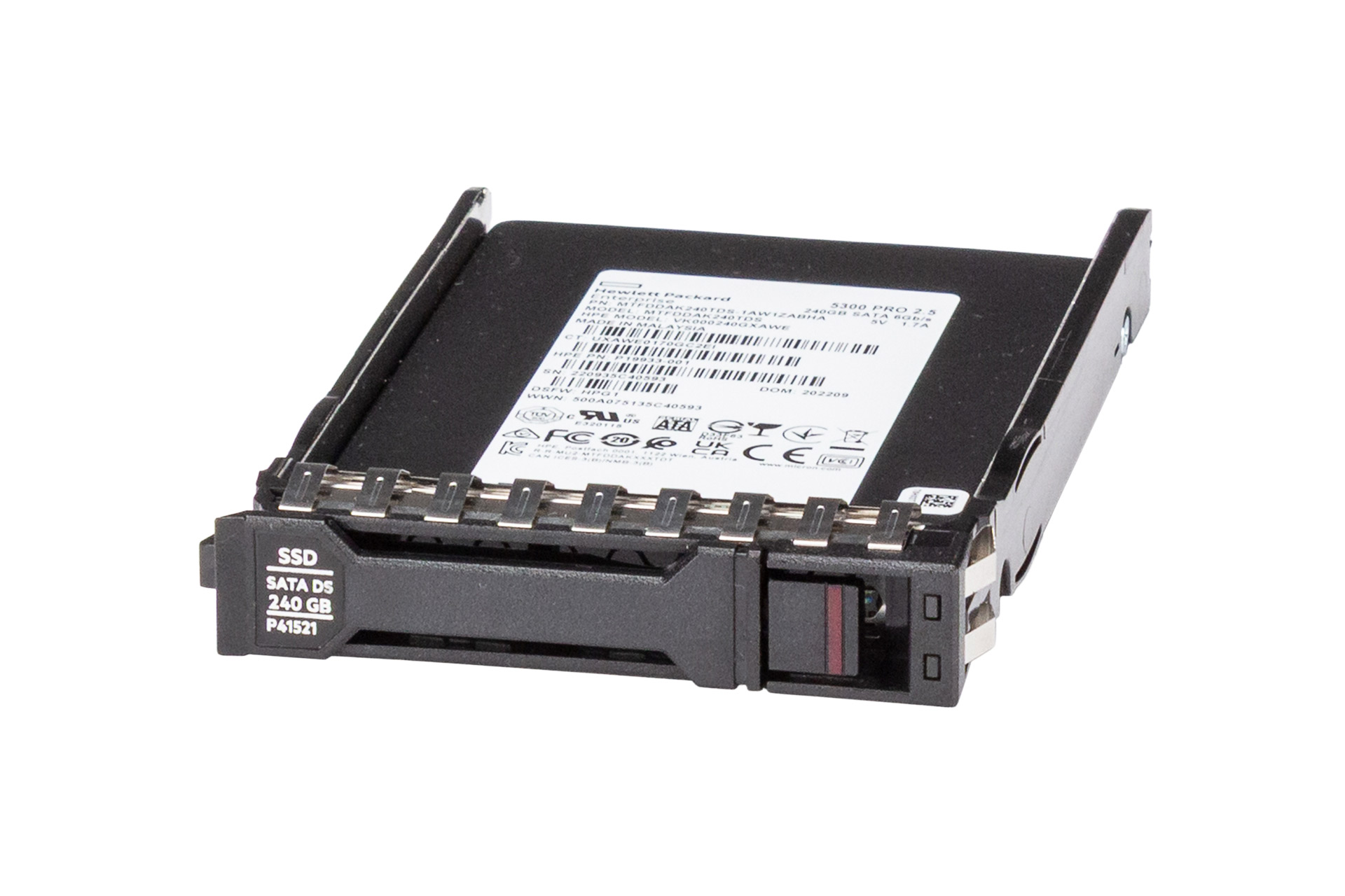 HPE 240GB 6G SATA SSD, 2.5 Zoll SFF Festplatte für Server