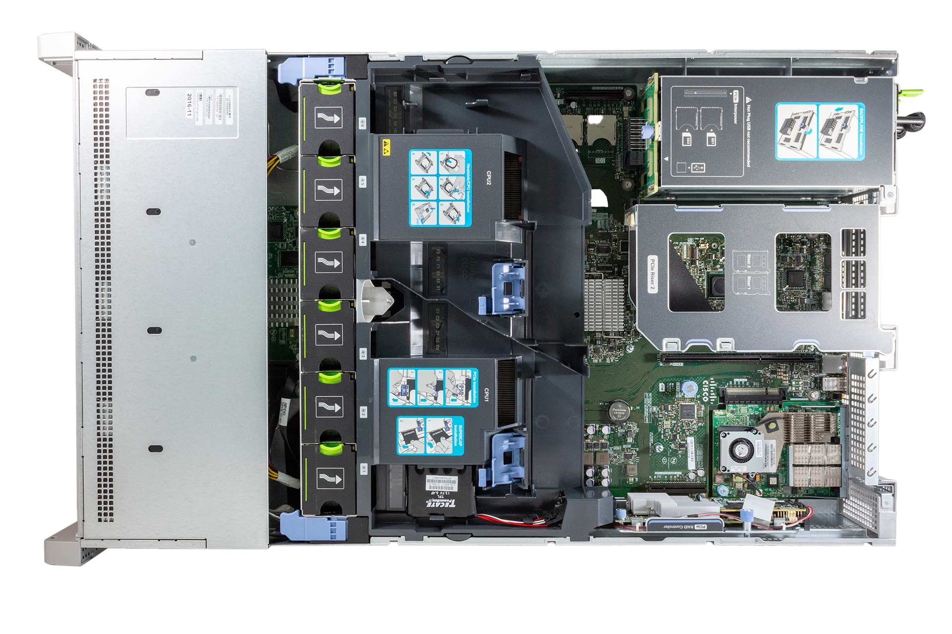 Cisco UCS C240 M4, 2x E5-2650v4 2.20GHz, noRAM, 24x SFF, Mega 12G/Capa, 1x PCI Riser-Cage