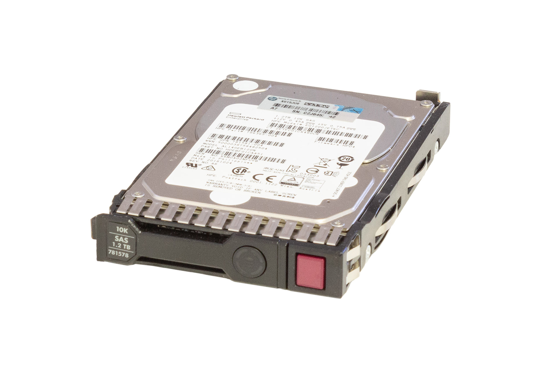HPE HDD 1.2TB 12G SAS 10k 2.5" SC