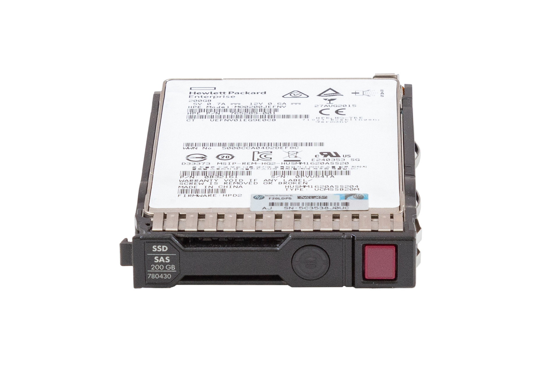 HPE SSD 200GB 12G SAS 2.5" SC ENT Festplatte