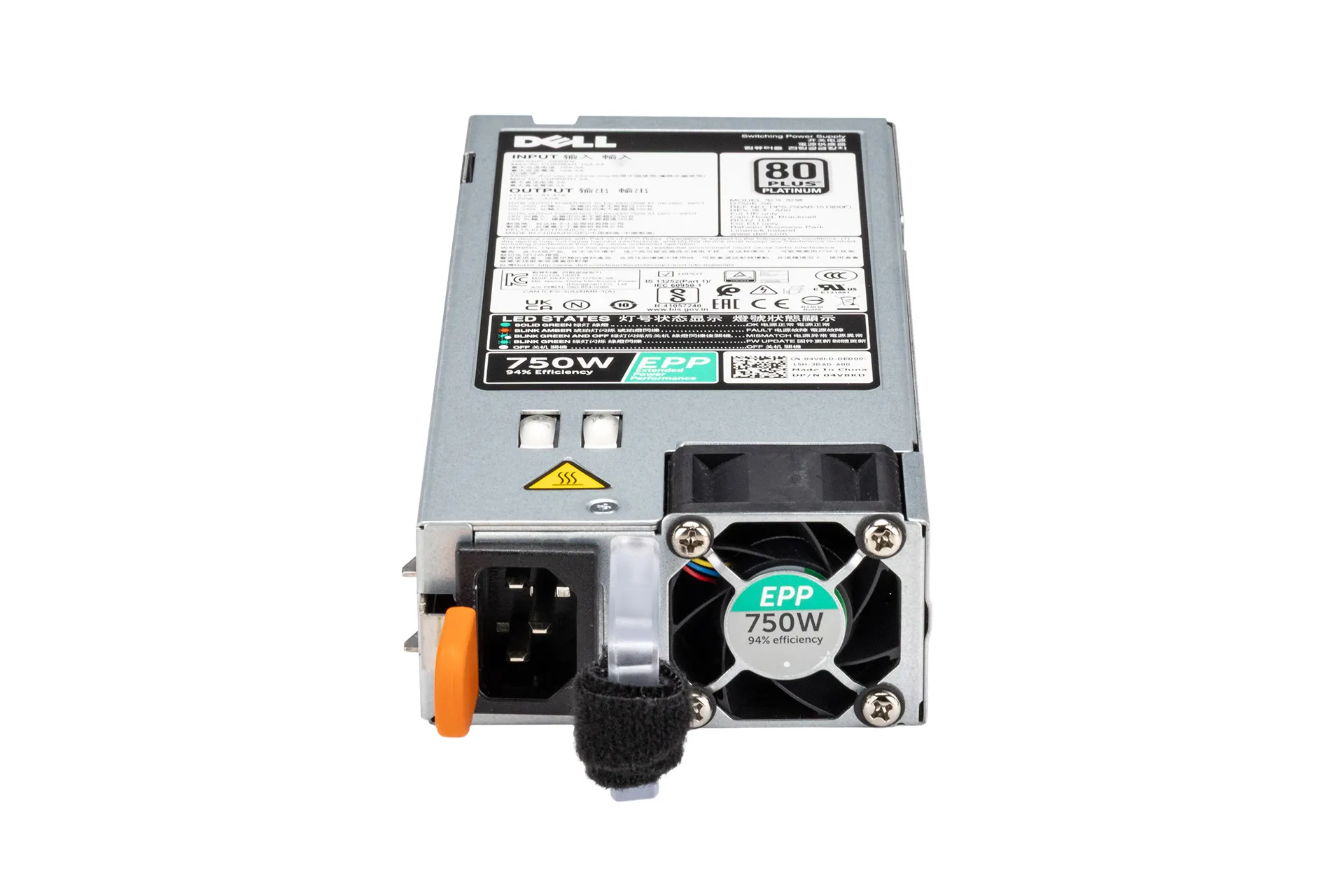 DELL PSU 750W 80+ Platinum Netzteil für R630, R730, R640, R740 DELL PSU 750W 80+ Platinum Netzteil für R630, R730, R640, R740