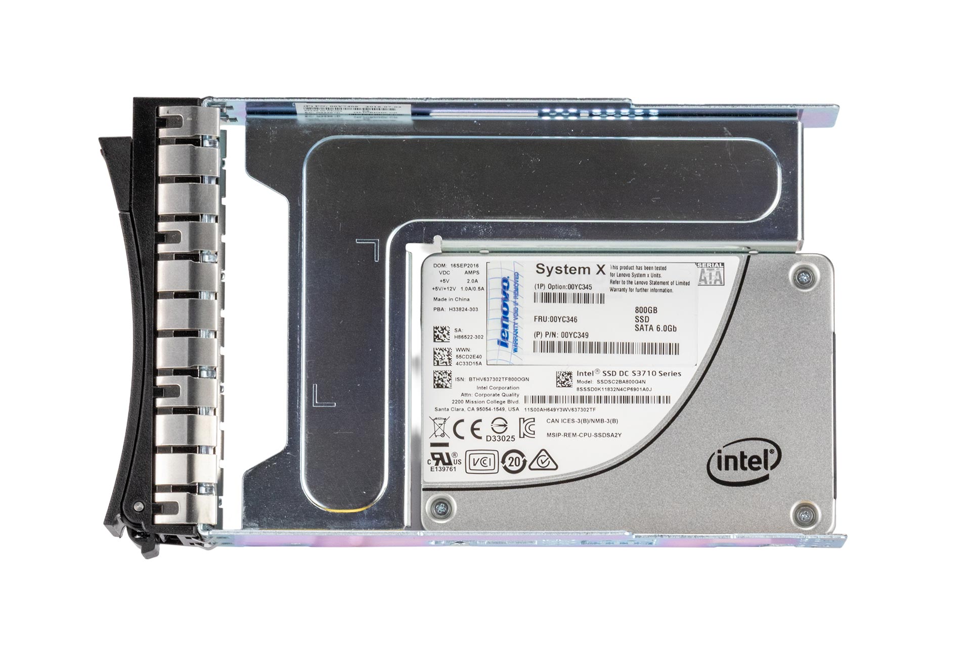 Lenovo 800GB 6G SATA SSD, 3.5 Zoll LFF Enterprise Festplatte für Server