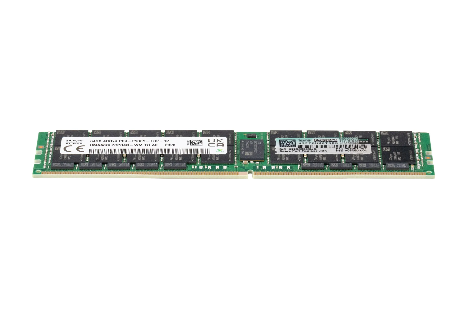 HPE 64GB DDR4 RAM 4DRX4 PC4-2933Y-L Load Reduced ECC