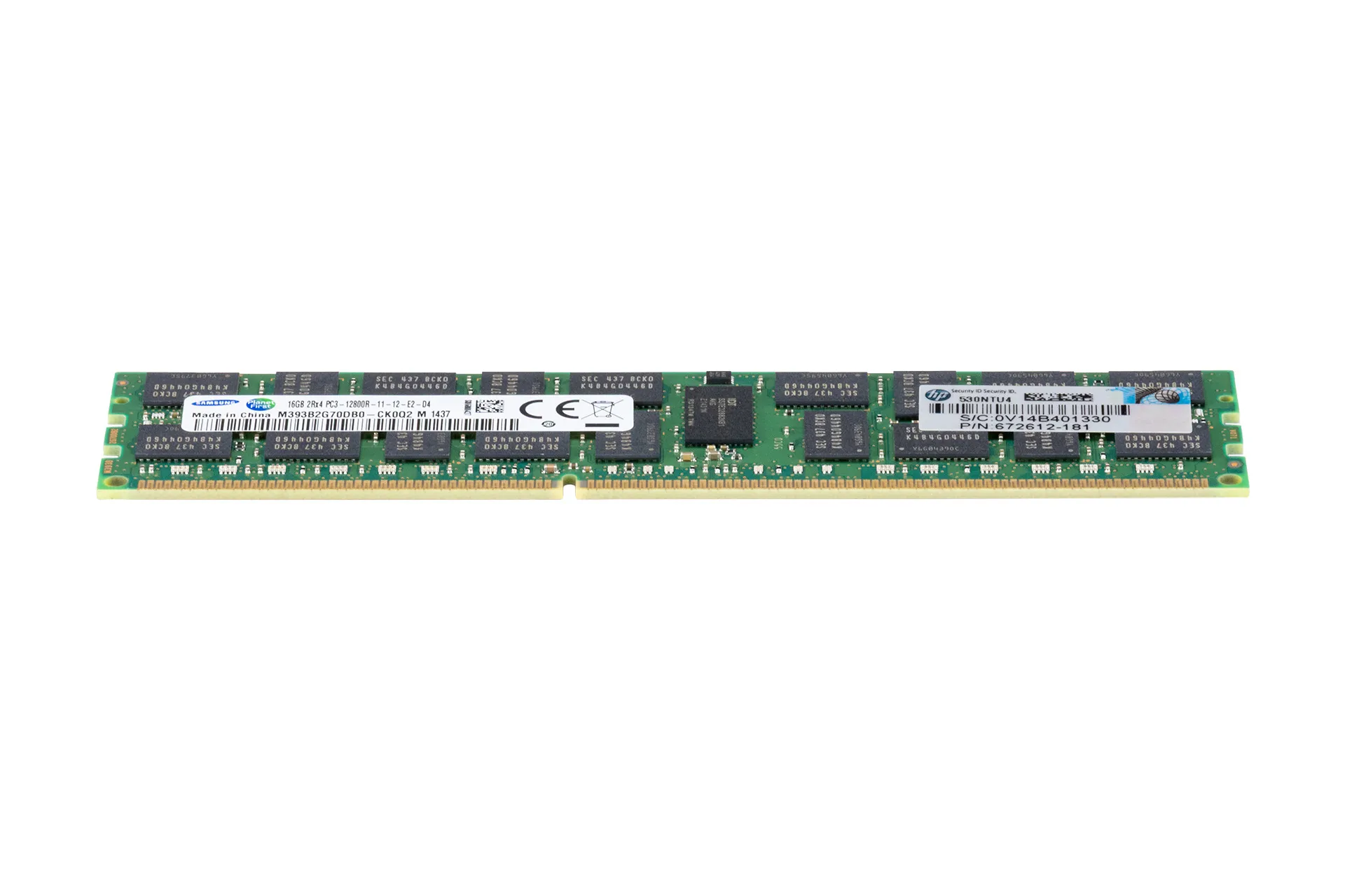 HPE 16GB DDR3 RAM 2Rx4 PC3-12800R-11 regECC HPE 16GB DDR3 RAM 2Rx4 PC3-12800R-11 regECC