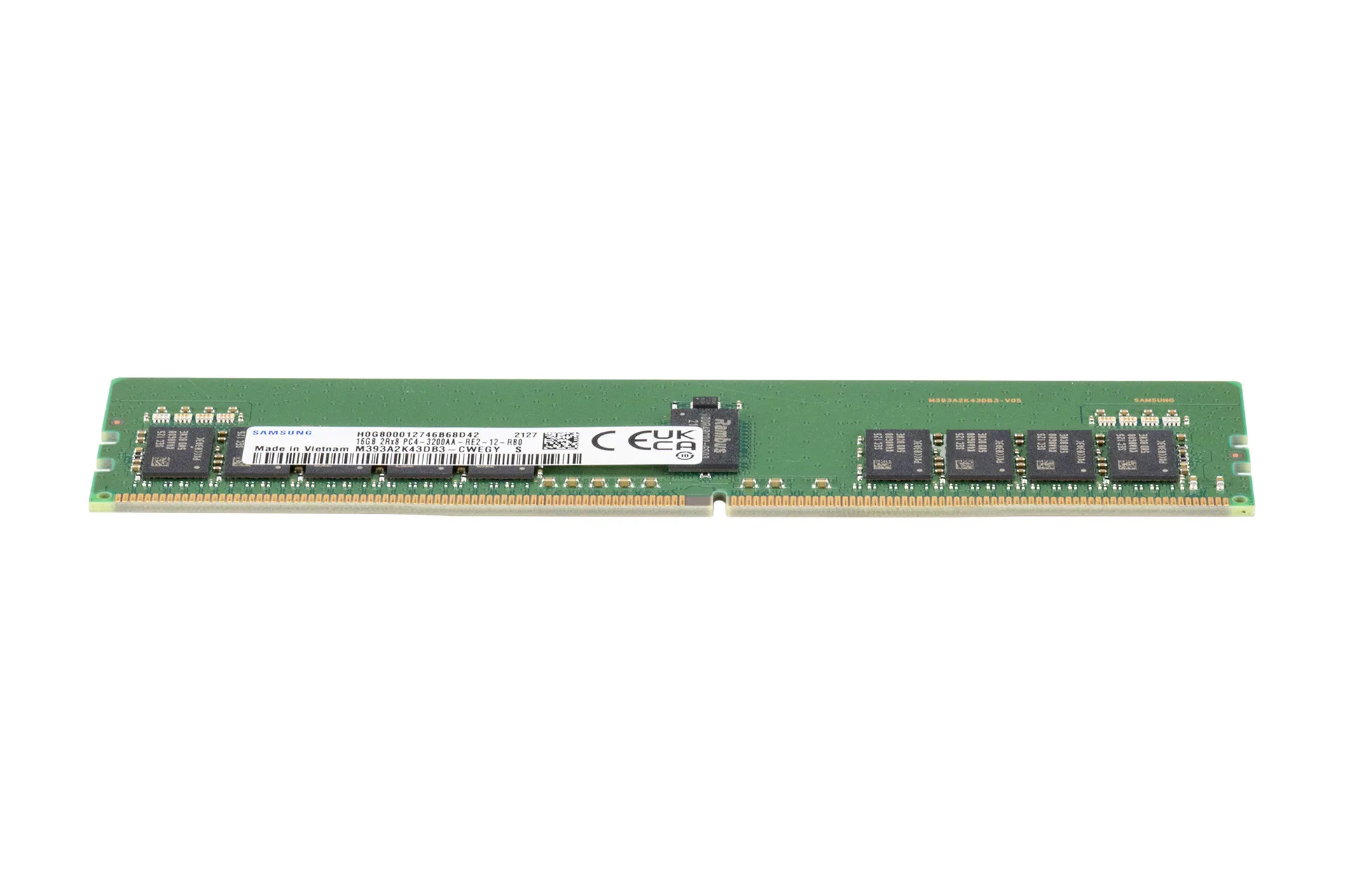 Samsung 16GB DDR4 RAM 2Rx8 PC4-3200AA-R regECC Samsung 16GB DDR4 RAM 2Rx8 PC4-3200AA-R regECC