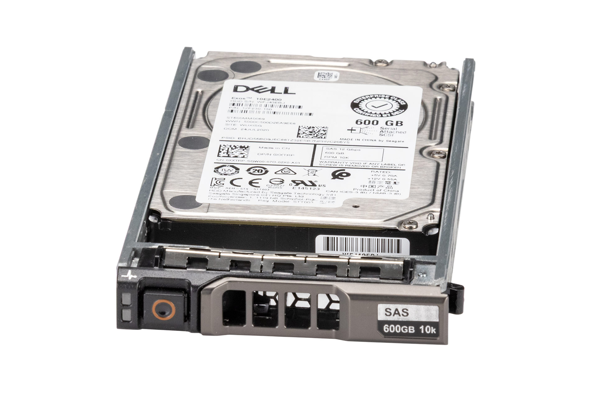 Dell 600GB 12G SAS HDD 10k, 2.5 Zoll SFF Festplatte für Server
