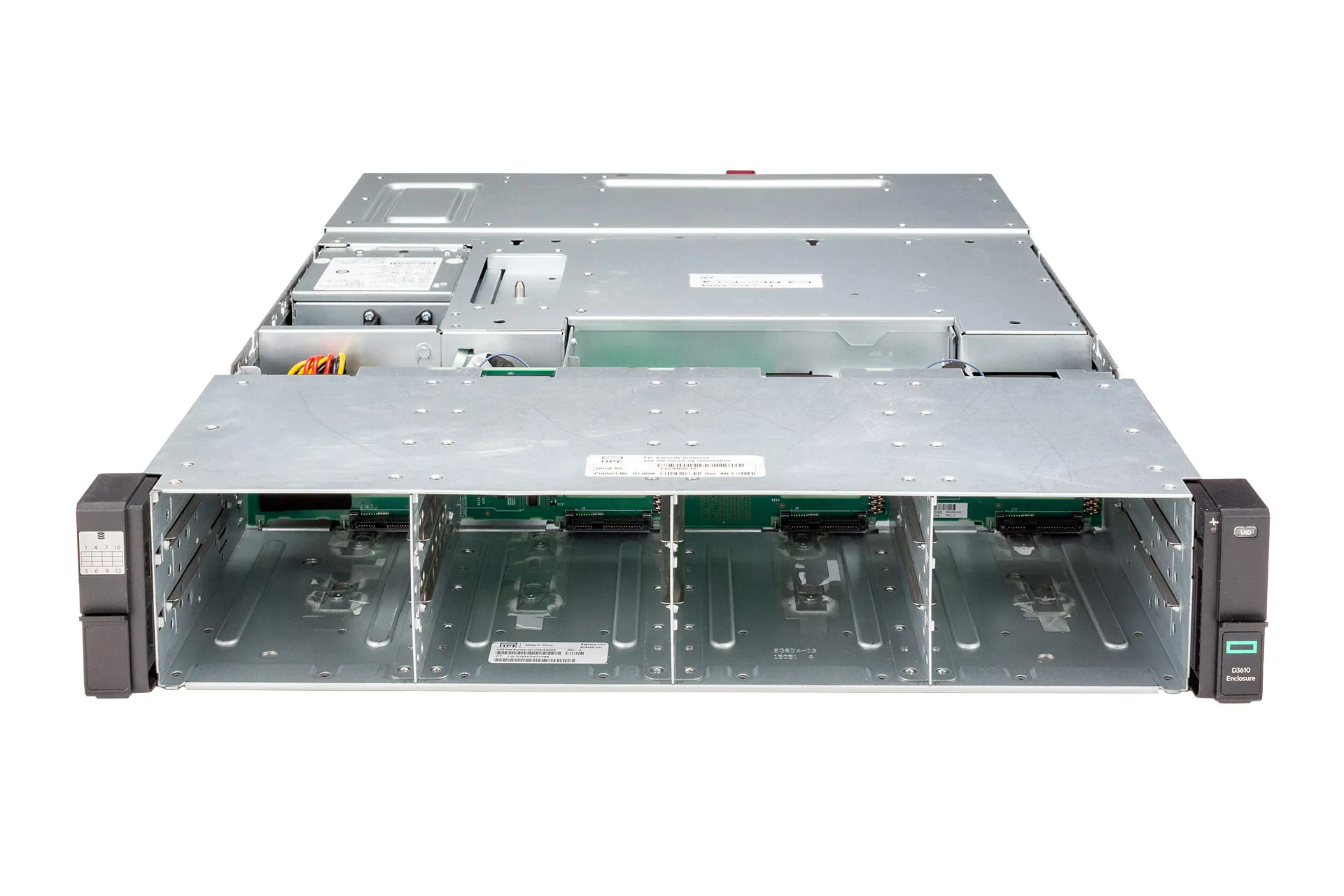 HPE D3610 Disk Enclosure, 12xLFF, 2x IO-Module 12G SAS DP, 2x 460W HPE D3610 Disk Enclosure, 12xLFF, 2x IO-Module 12G SAS DP, 2x 460W