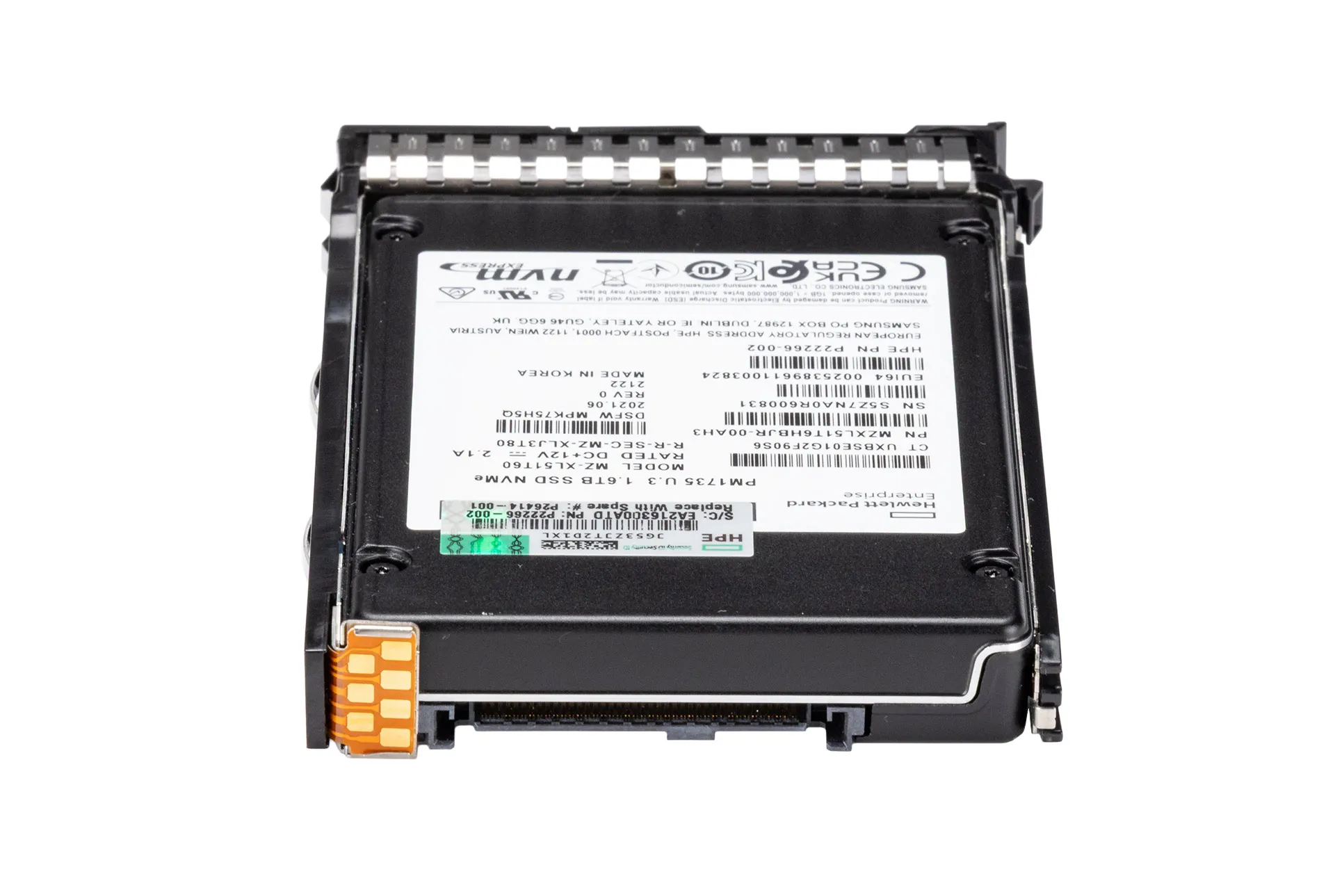 HPE 1.6TB U.3 NVMe 4.0 SSD, 2.5 Zoll SFF Festplatte für Server, MU HPE 1.6TB U.3 NVMe 4.0 SSD, 2.5 Zoll SFF Festplatte für Server, MU
