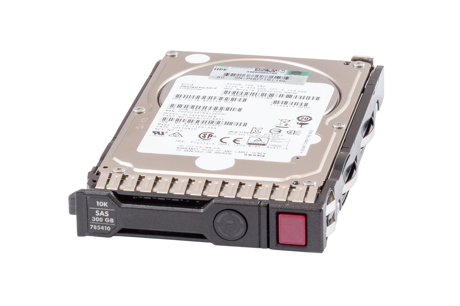 HPE HDD 300GB 12G SAS 10k 2.5" SFF SC ENT Festplatte