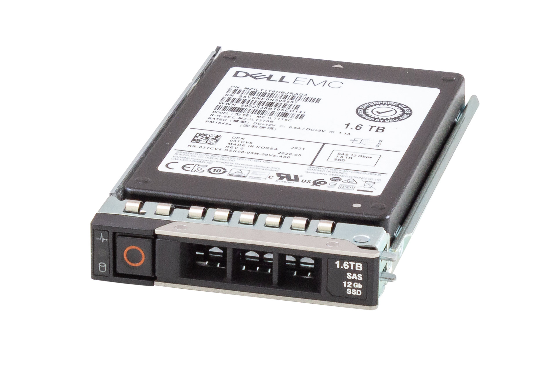 DELL SSD 1.6TB 12G SAS 2.5" SFF inkl. Tray 0DXD9H