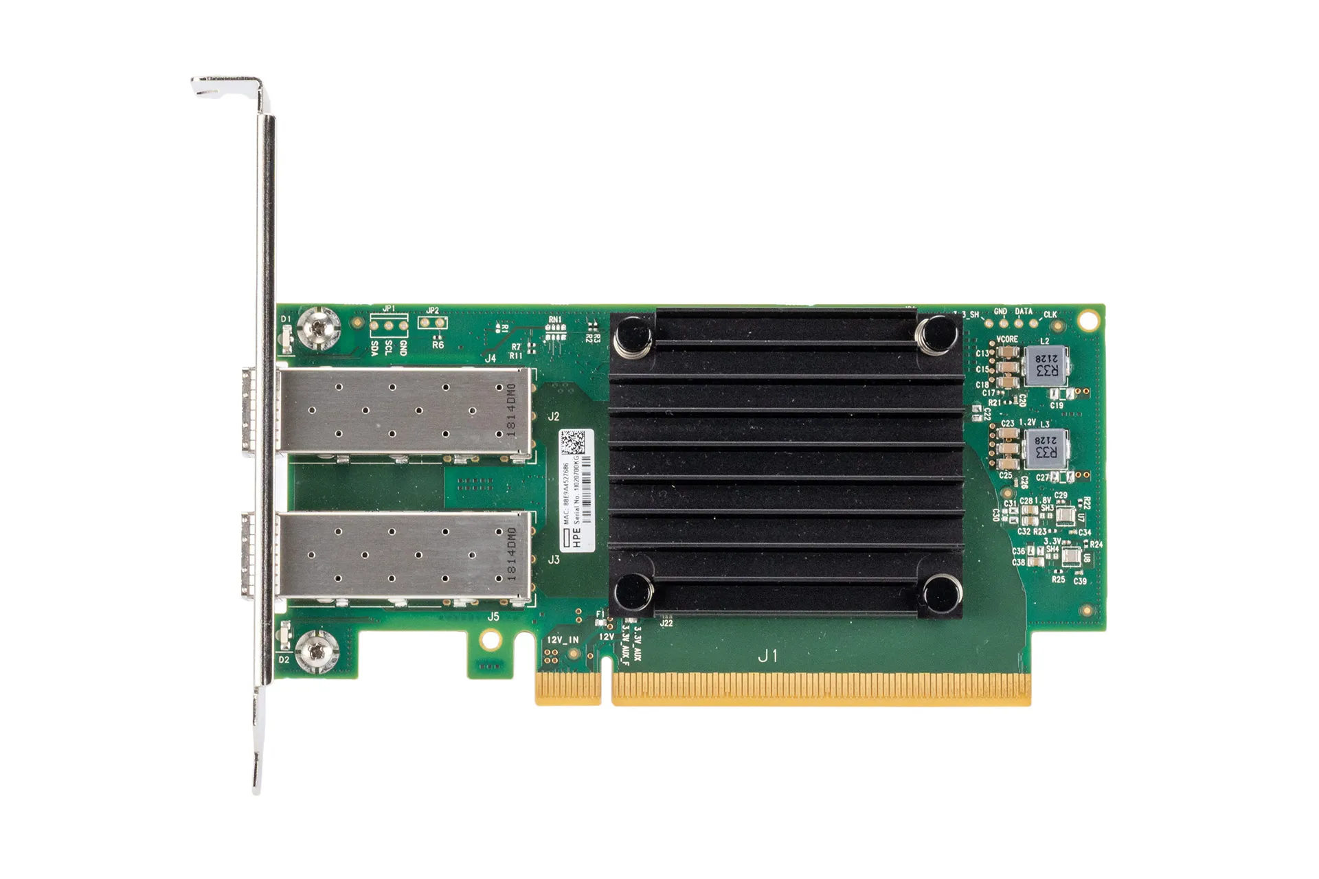 HPE MCX512F-ACHT 10/25GbE Netzwerkkarte SFP28 Dual Port PCIe NIC HPE MCX512F-ACHT 10/25GbE Netzwerkkarte SFP28 Dual Port PCIe NIC