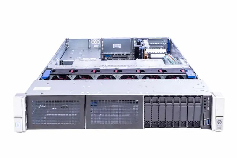 HPE ProLiant DL380 Gen9 Rack Server, 1x E5-2620v4 2.10GHz, 8-Core, noRAM, 8x SFF, P440ar/2GB, 1x PCI-Cage 719064-B21 front open