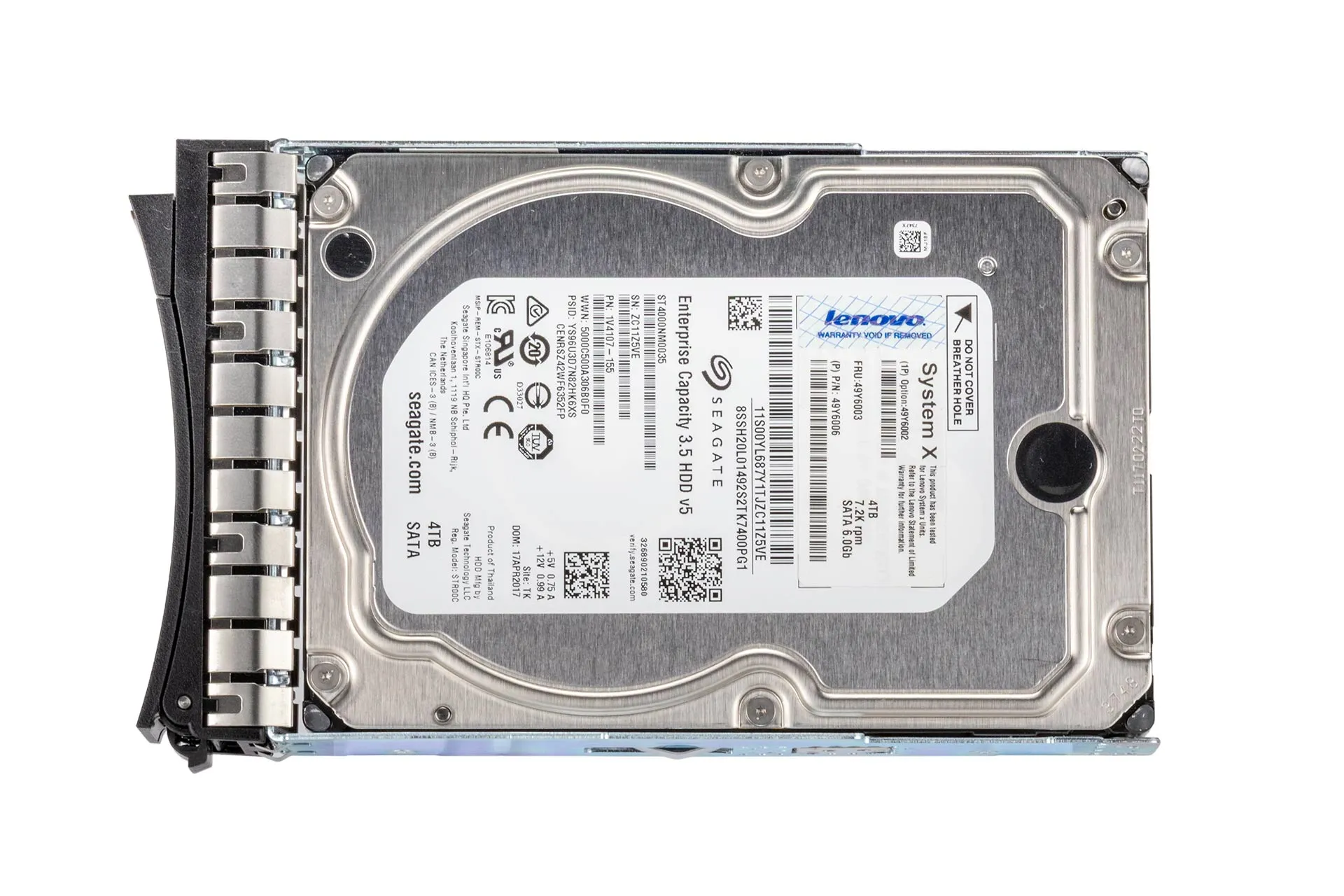 Lenovo 4TB 6G SATA HDD 7.2K, 3.5 Zoll LFF Festplatte für Server