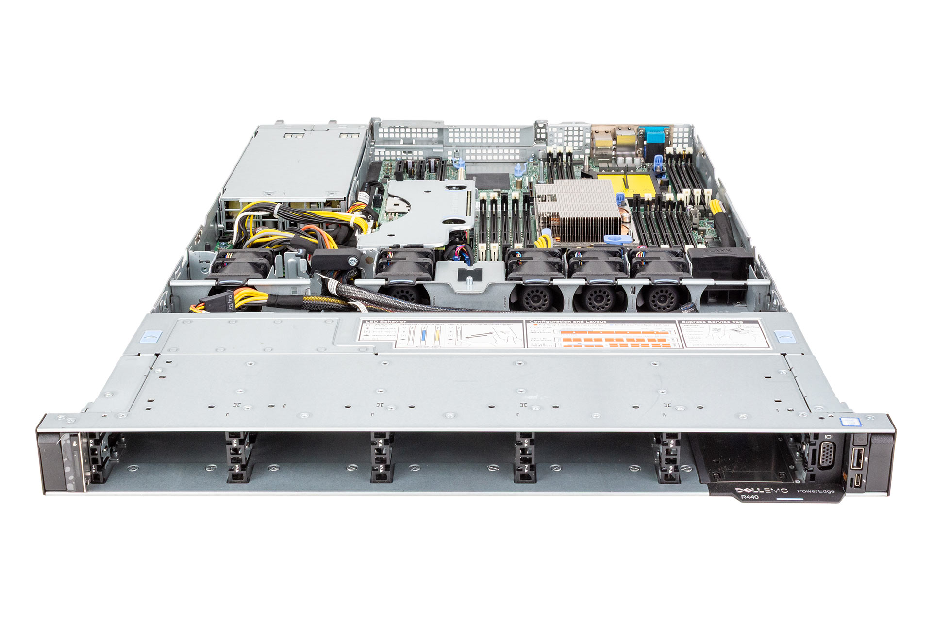 Dell PowerEdge R440 Rack Server 1x Silver 4110 2.10GHz 8-Core, noRAM, 10xSFF, H730P