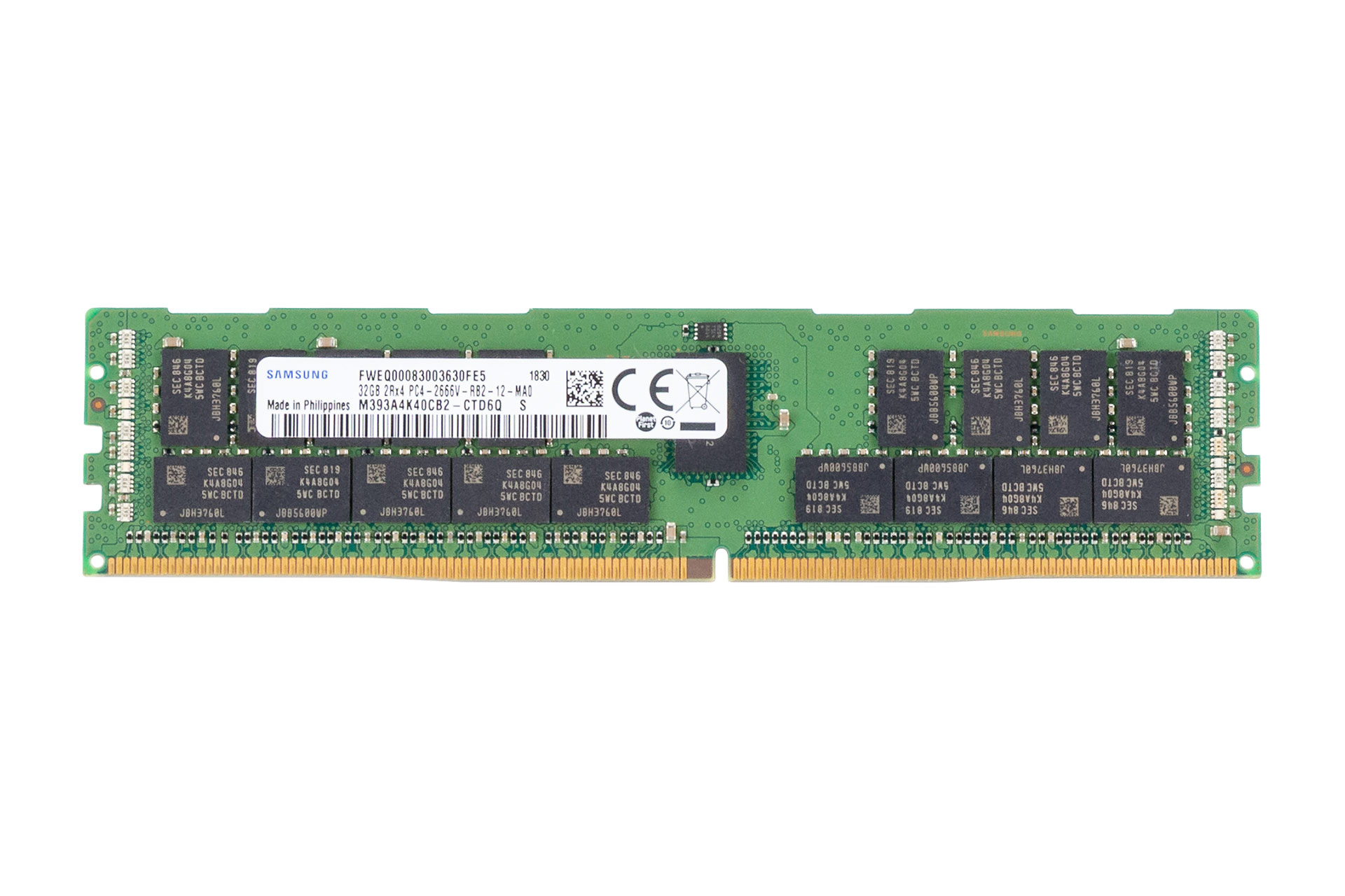 Samsung 32GB DDR4 RAM 2Rx4 PC4-2666V regECC