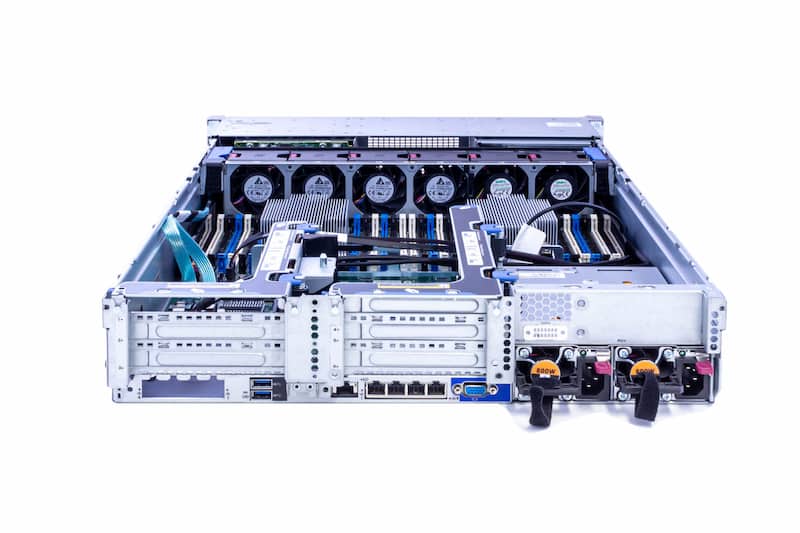 HPE DL380 Gen9, 2x E5-2650v3 2.30GHz, 10-Core, 32GB PC4-2133 RAM, 8xSFF, 2x PCI-Cage, DVD-RW, 2x800W