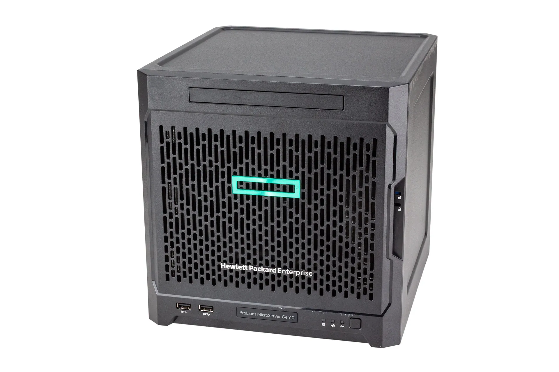 HPE MicroServer Gen10, 1x AMD X3418 APU 1.80 GHz, 4-Core, 16GB DDR4, 4x LFF (SATA), 2x 1GbE, 1x 10GbE