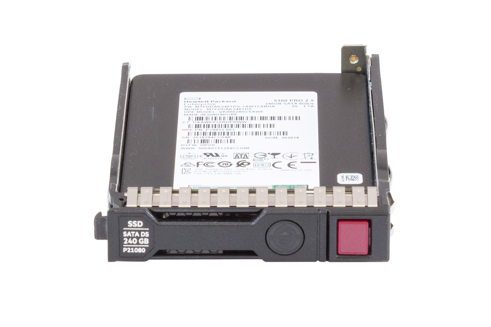 HPE SSD 240GB 6G SATA 2.5" RI SC