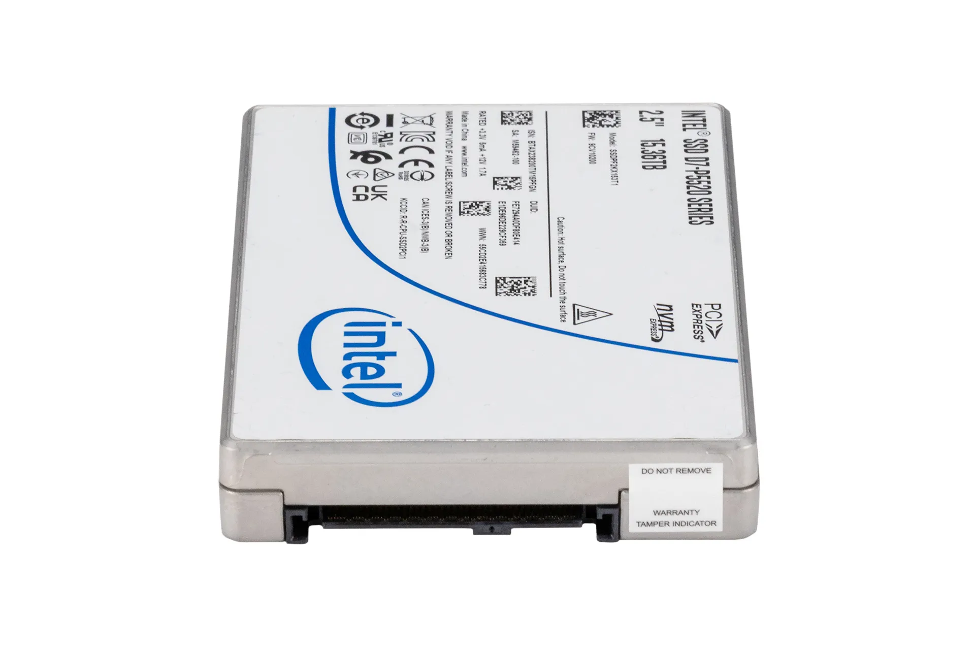 Intel 15.36TB PCIe 4.0 U2 NVMe SSD, 2.5 Zoll SFF Festplatte für Server, D7-P5520 Series