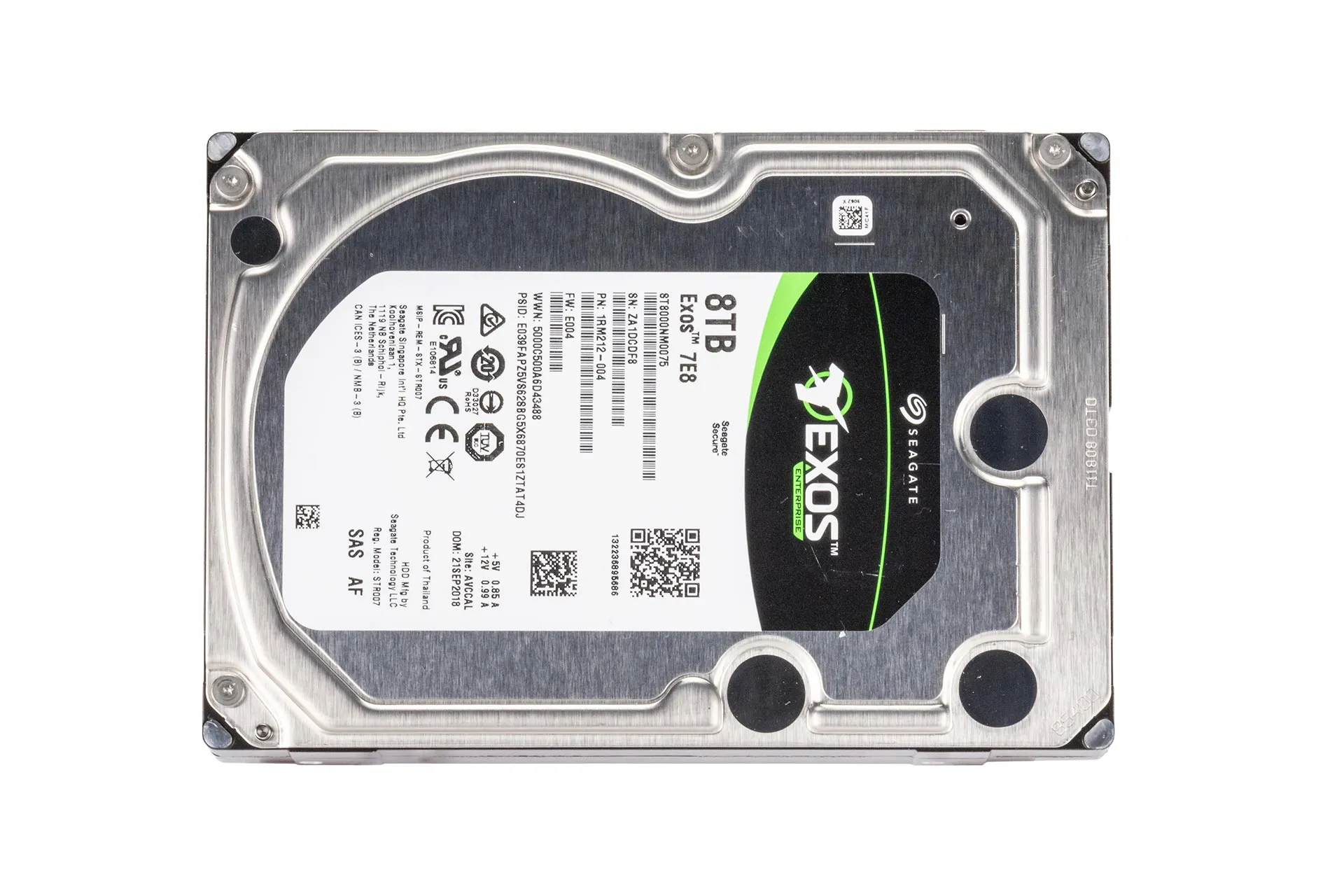 Seagate Exos 7E8 8TB 12G SAS HDD 7.2k, 3.5 Zoll LFF Festplatte für Server, 256MB Cache