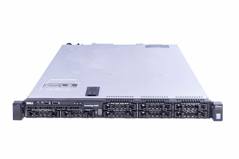 DELL R430, 2x E5-2630v3@2.40GHz, 8-Core, 8GB PC4-2133P (1x8), 8xSFF, PERC H330mini, 2x550W