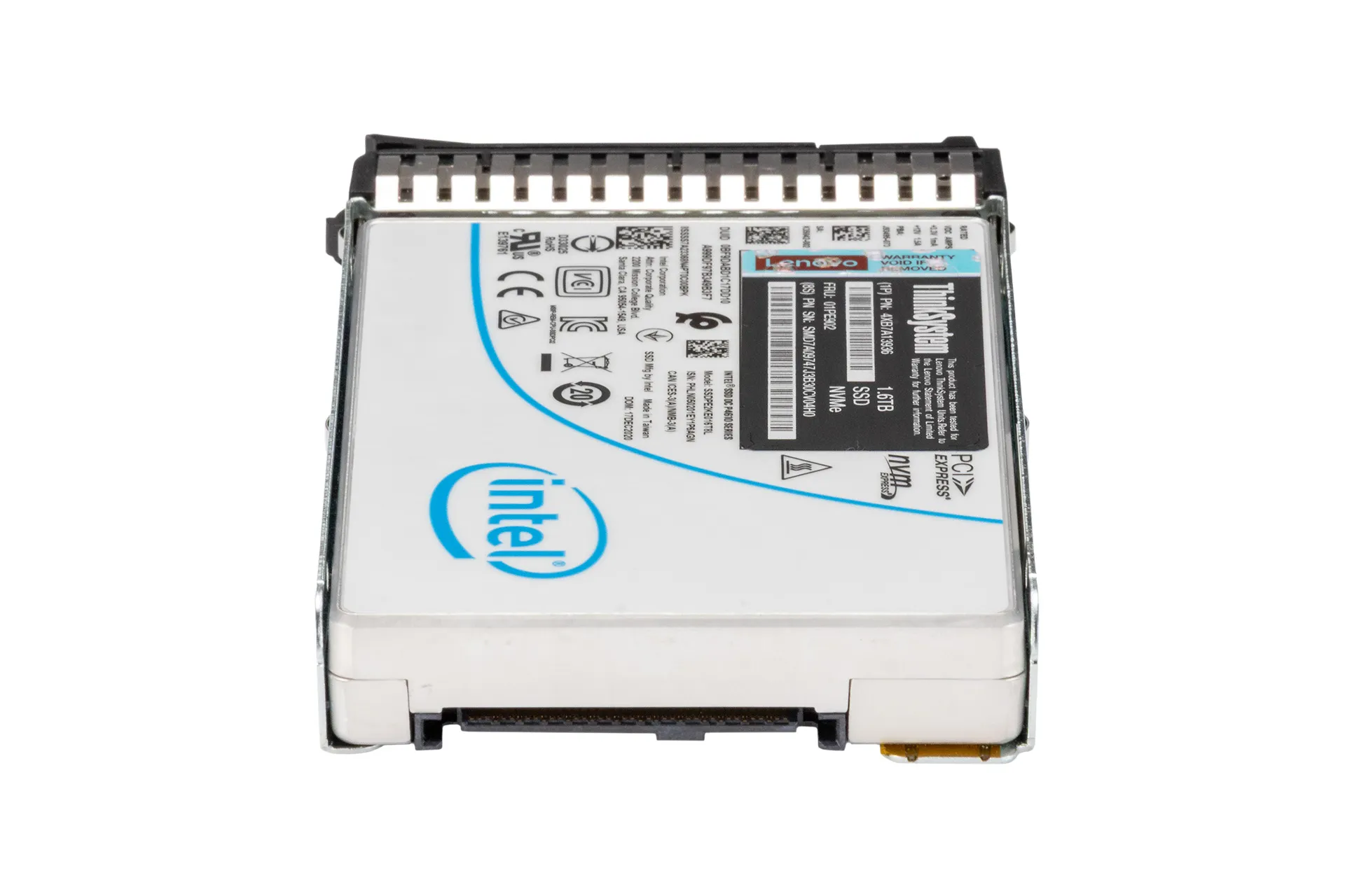 Lenovo DC P4610 1.6TB PCIe NVMe SSD, 2.5 Zoll SFF Festplatte für Server, inkl. Rahmen SM17A06246