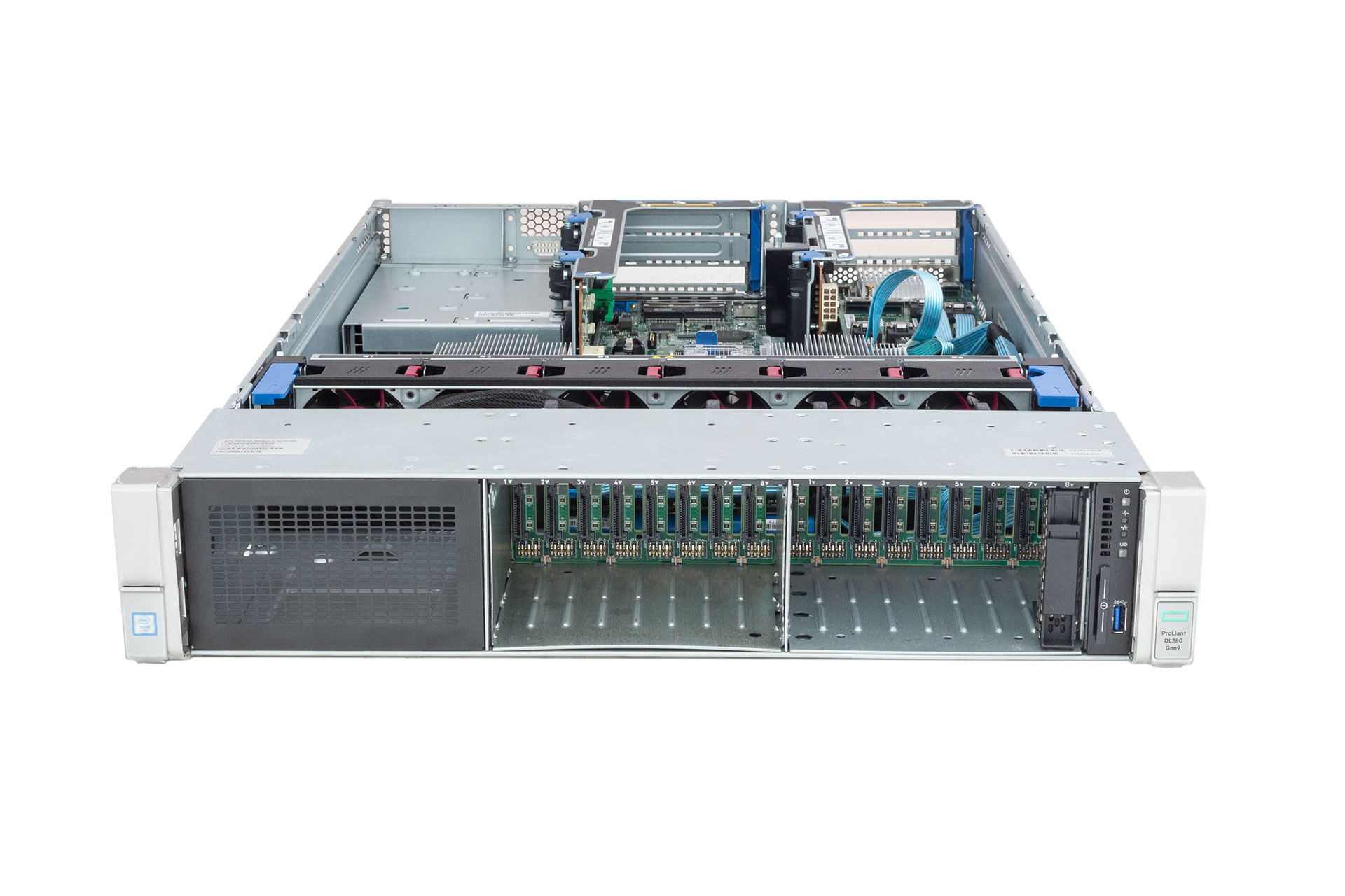HPE-DL380-Gen9-16xSFF-P440ar/2GB/Exp.-2x-PCI-Cage-2x500W