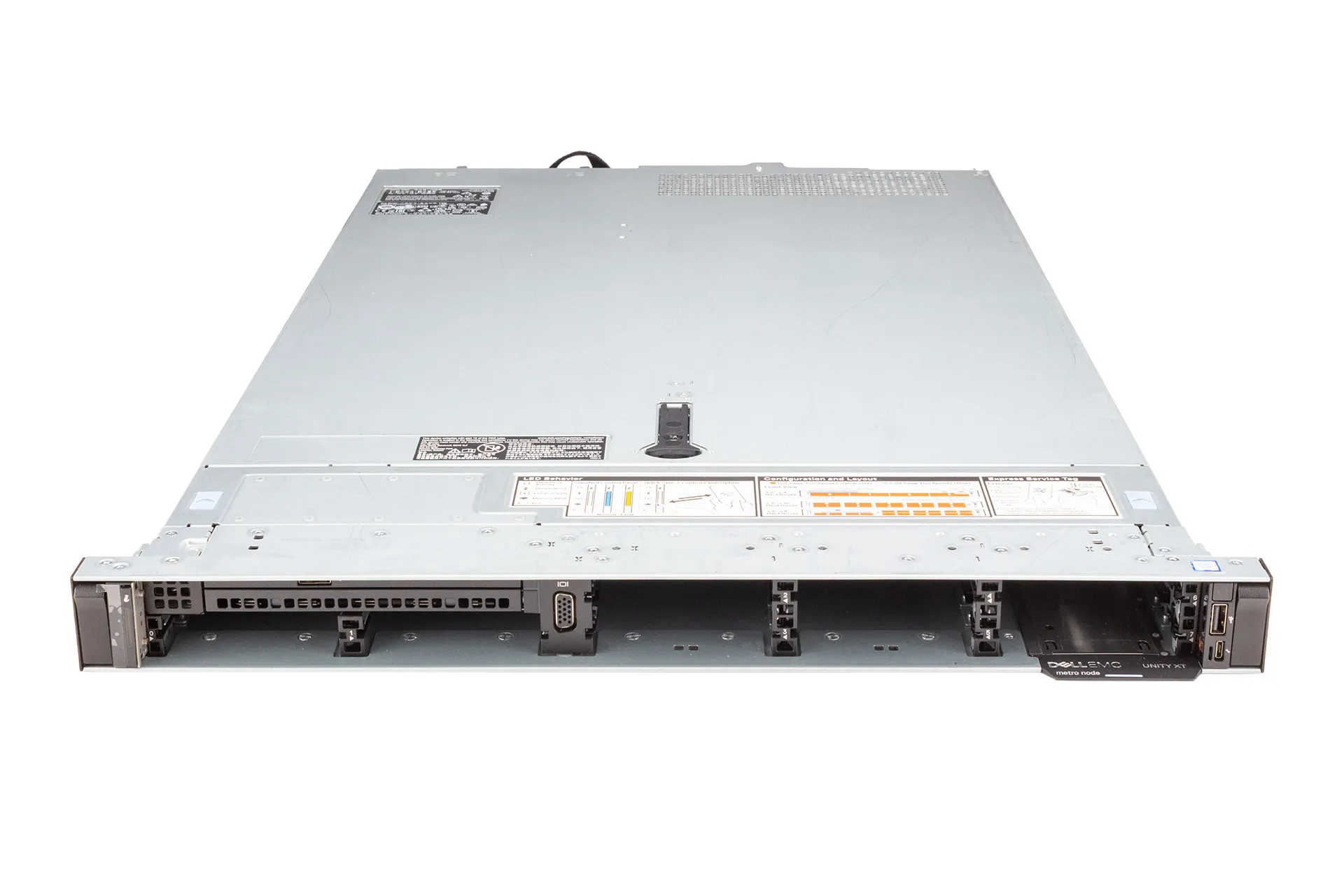 Dell Unity XT Metro Node R640 Rack Server, 2x Silver 1208 2.10GHz, 8-Core, noRAM, 8xSFF SATA, noRaid Dell Unity XT Metro Node R640 Rack Server, 2x Silver 1208 2.10GHz, 8-Core, noRAM, 8xSFF SATA, noRaid