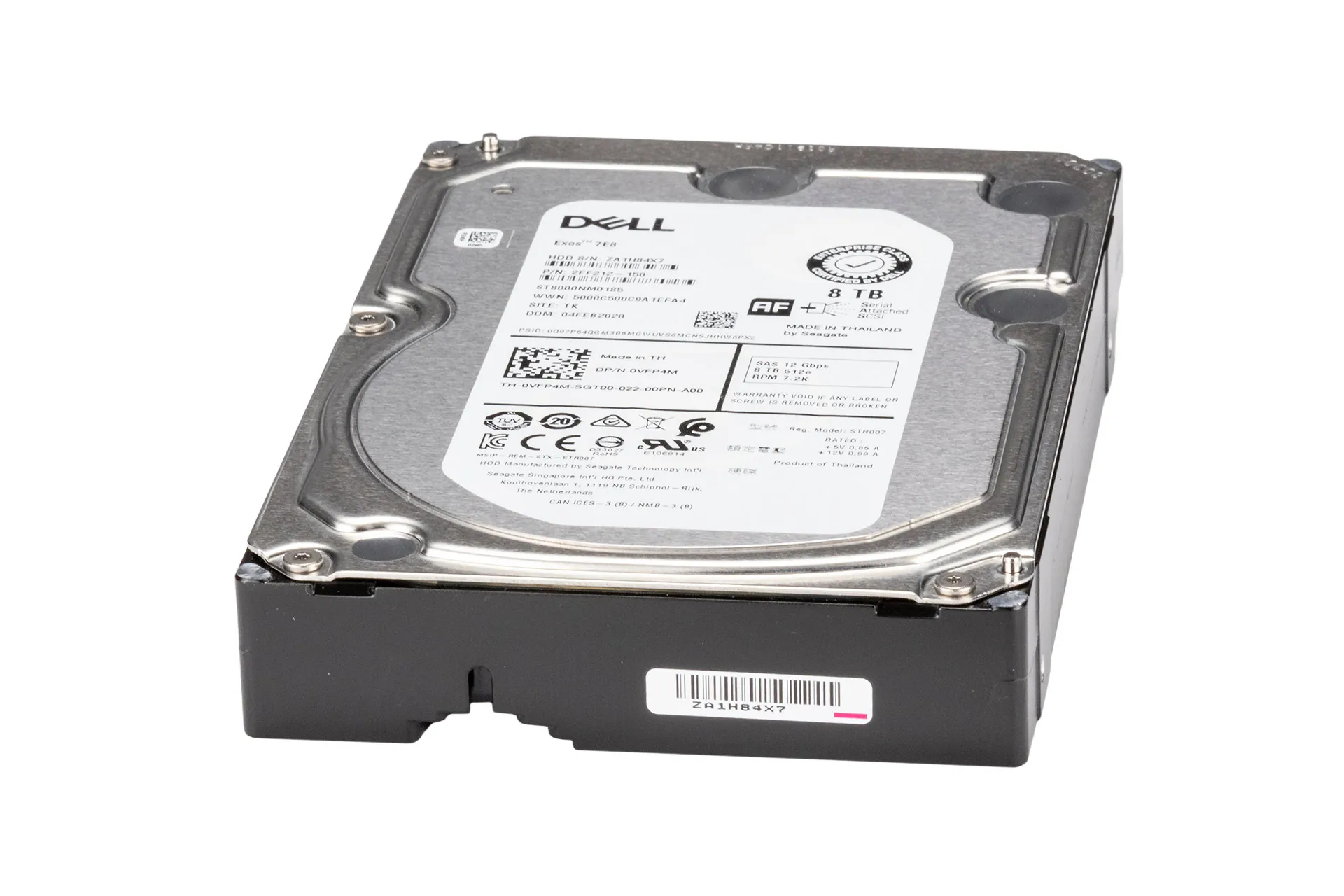 Dell 8TB 12G SAS HDD 7.2k, 3.5 Zoll SFF Festplatte für Server, 512e, exkl. Carrier