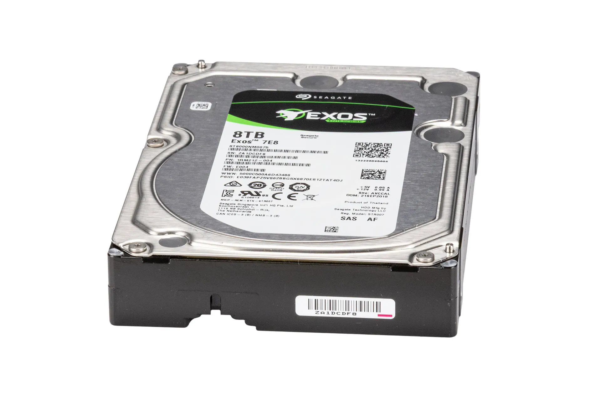 Seagate Exos 7E8 8TB 12G SAS HDD 7.2k, 3.5 Zoll LFF Festplatte für Server, 256MB Cache