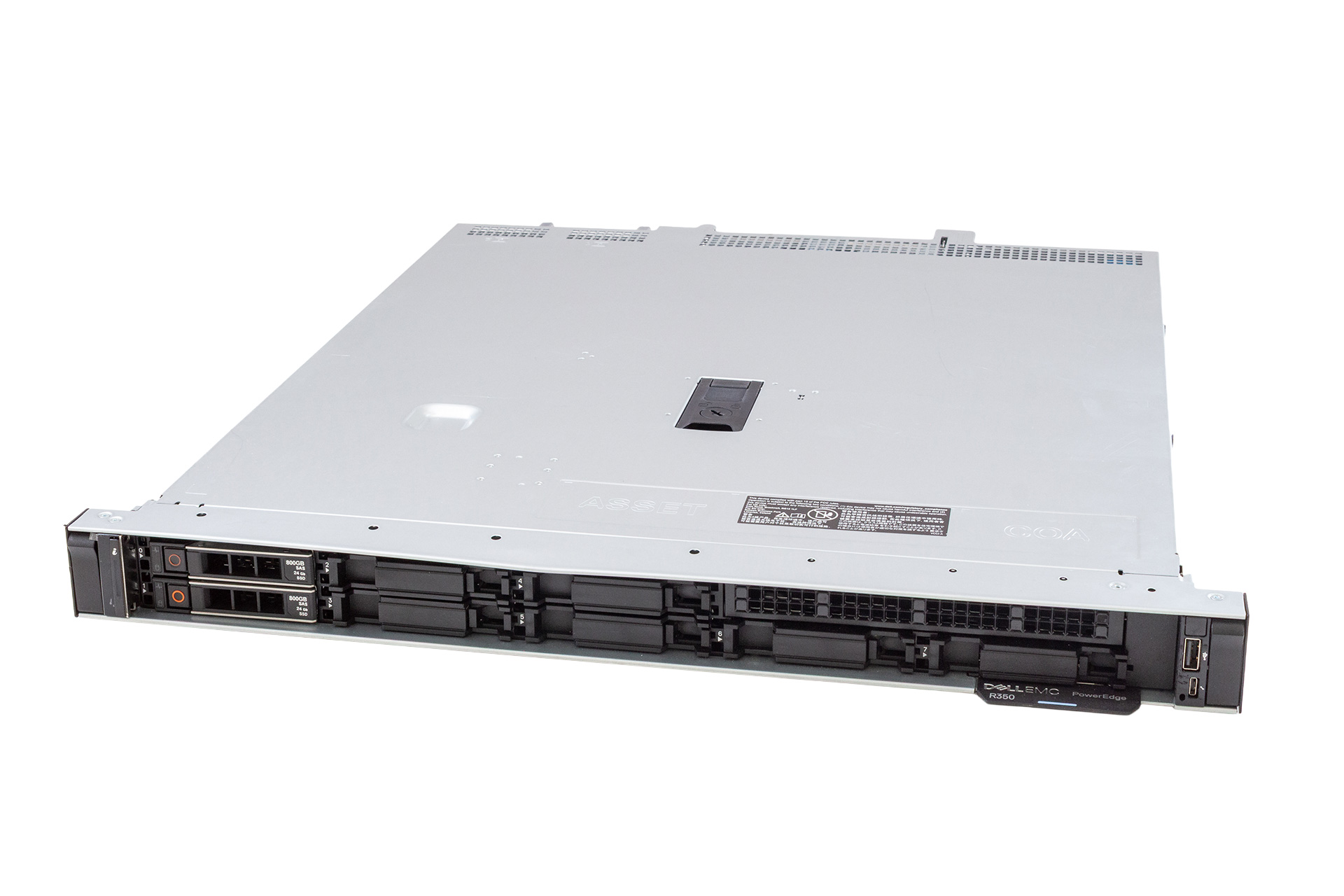 DELL PowerEdge R350 Rack Server, 1x E5-2314, 2.8GHz, 4-Core, 32GB PC4, 8xSFF, H355