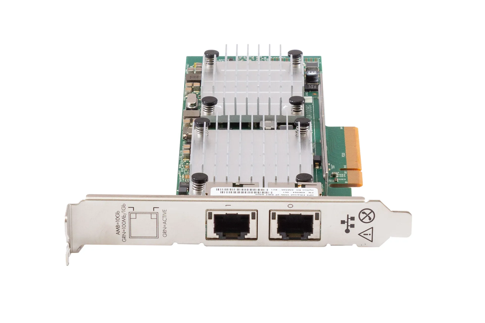 HPE NIC 530T 10GB RJ-45 Dual Port PCI-E, 656594-001 HPE NIC 530T 10GB RJ-45 Dual Port PCI-E, 656594-001