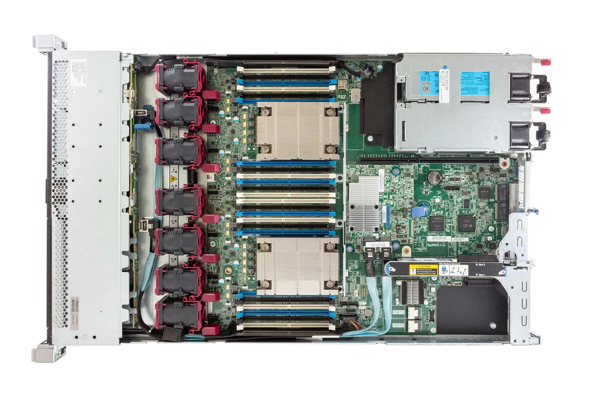 HPE ProLiant DL360 Gen9 Rack Server, 2x E5-2623v3 3.0GHz, 4-Core, noRAM, 8xSFF, P440ar/2G 755258-B21-2x2623v3-0-top