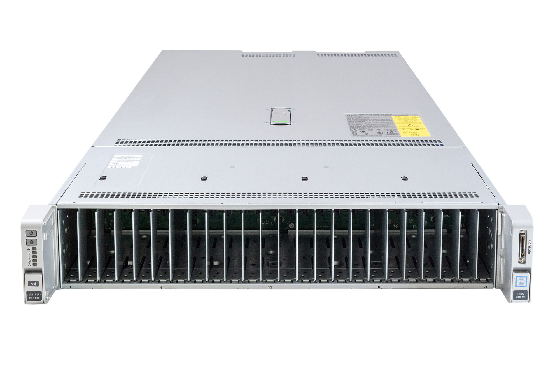 Cisco UCS C240 M4, 2x E5-2650v4 2.20GHz, noRAM, 24x SFF, Mega 12G/Capa, 1x PCI Riser-Cage