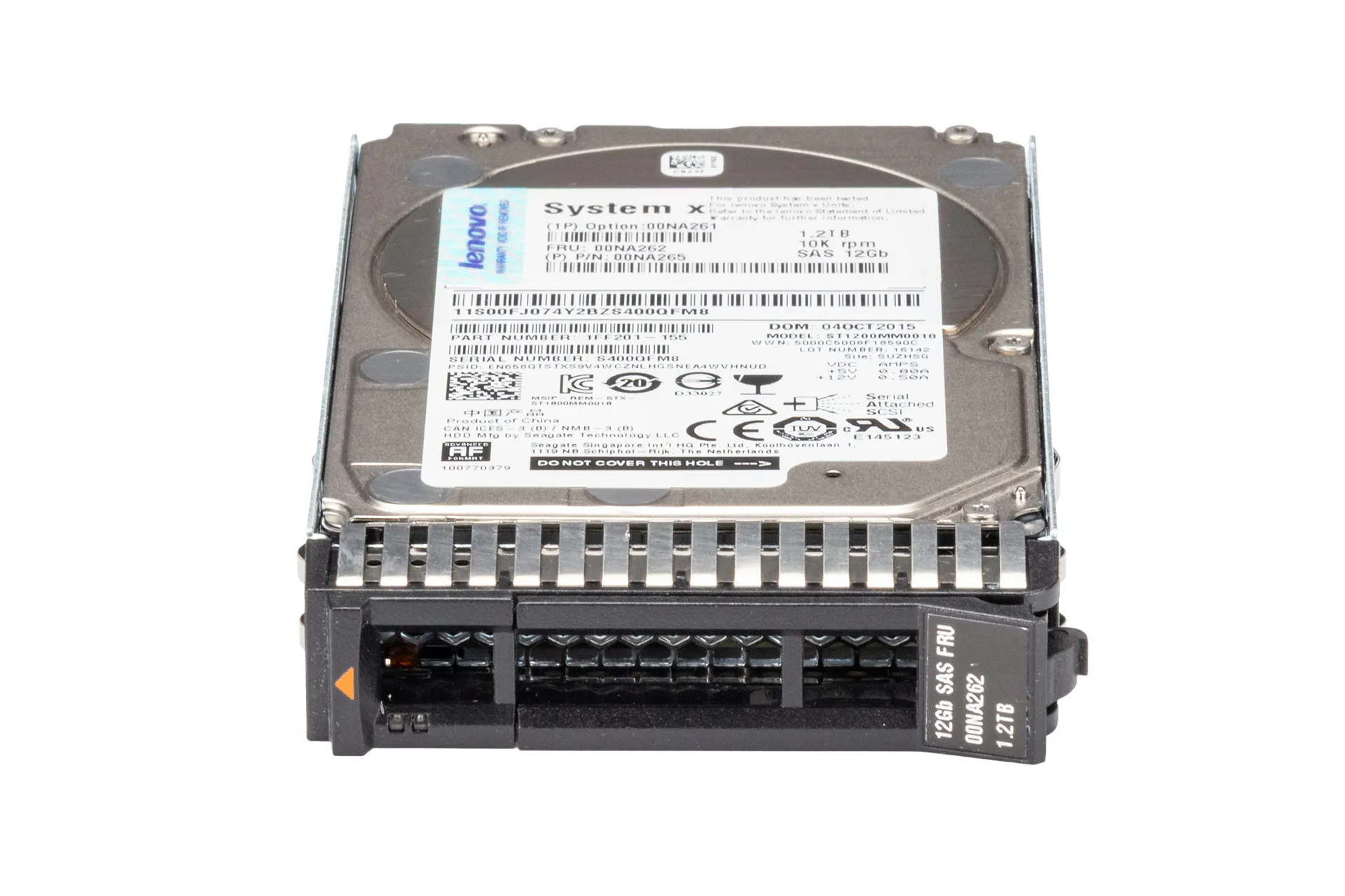 Lenovo 1.2TB 12G SAS HDD 10k, 2.5 Zoll SFF Festplatte für Server