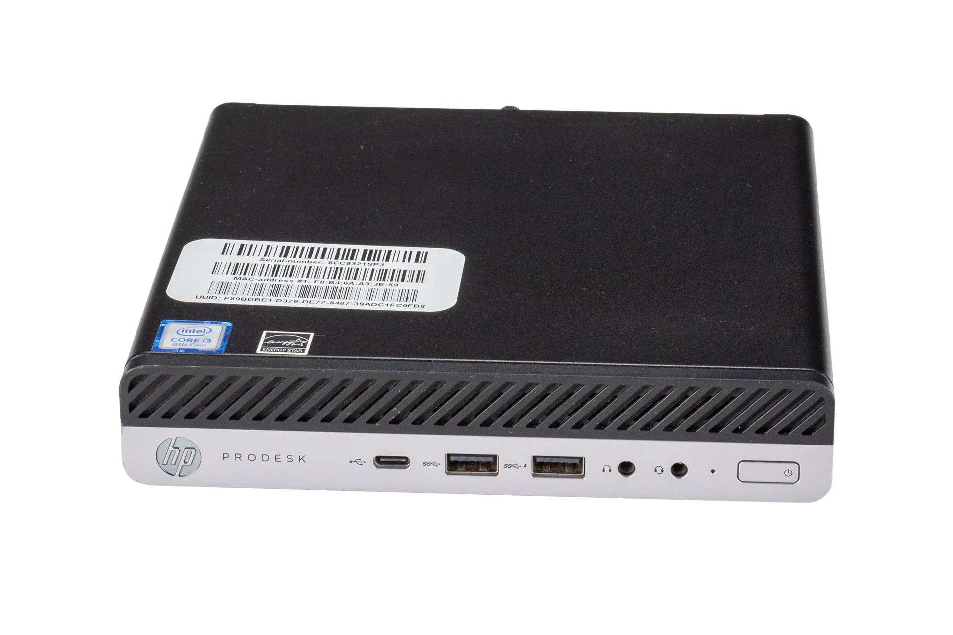 HP ProDesk 600 G4 Mini, i3-8100T 3.10GHz, 4-Core, 8GB DDR4, 256GB NVMe SSD, Win11Pro HP ProDesk 600 G4 Mini, i3-8100T 3.10GHz, 4-Core, 8GB DDR4, 256GB NVMe SSD, Win11Pro