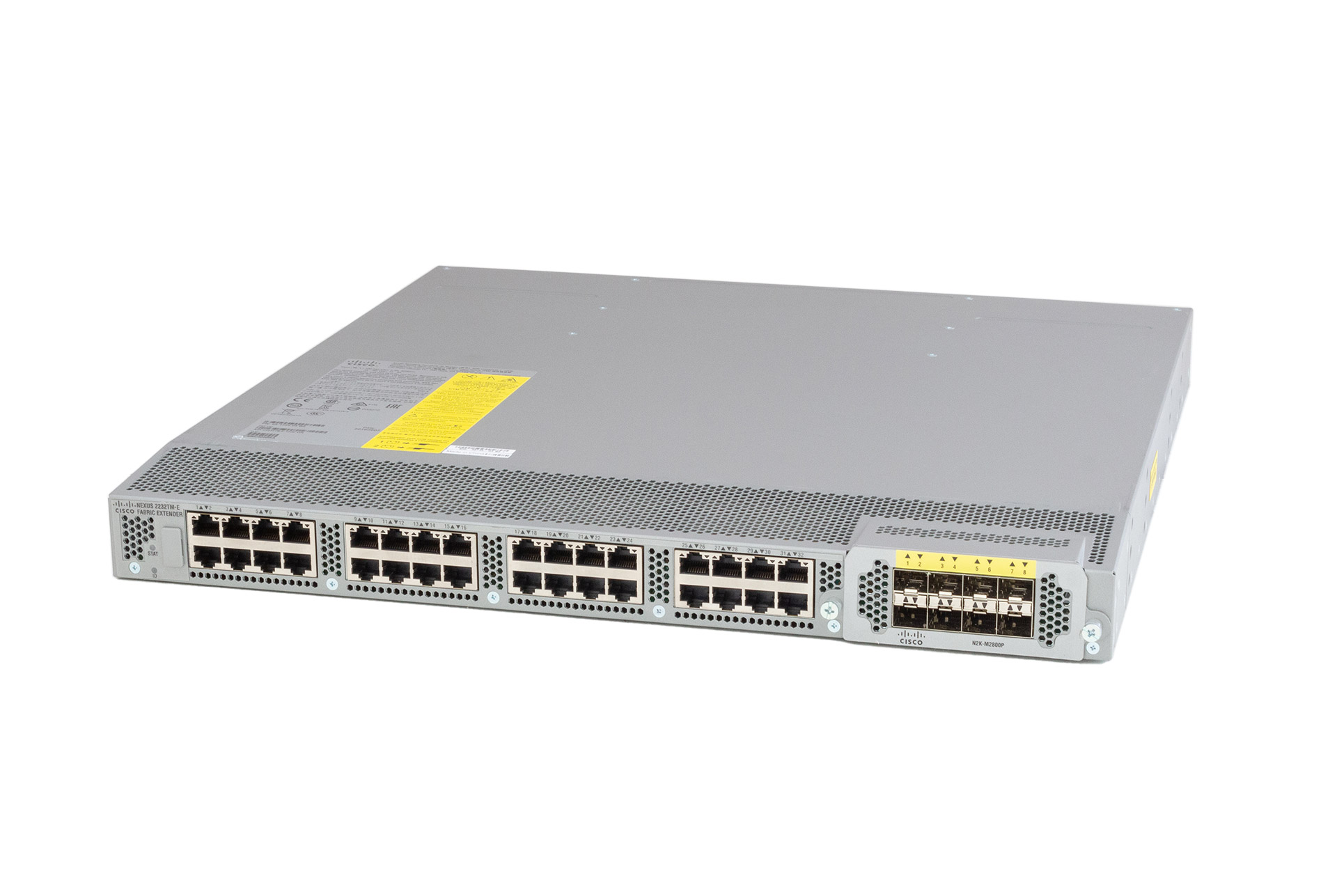 Cisco Switch Nexus 2232TM-E Fabric Extender, 32x10GbE RJ45, 8x10GbE SFP+, Fan, 2x400W, Port-Side-Out