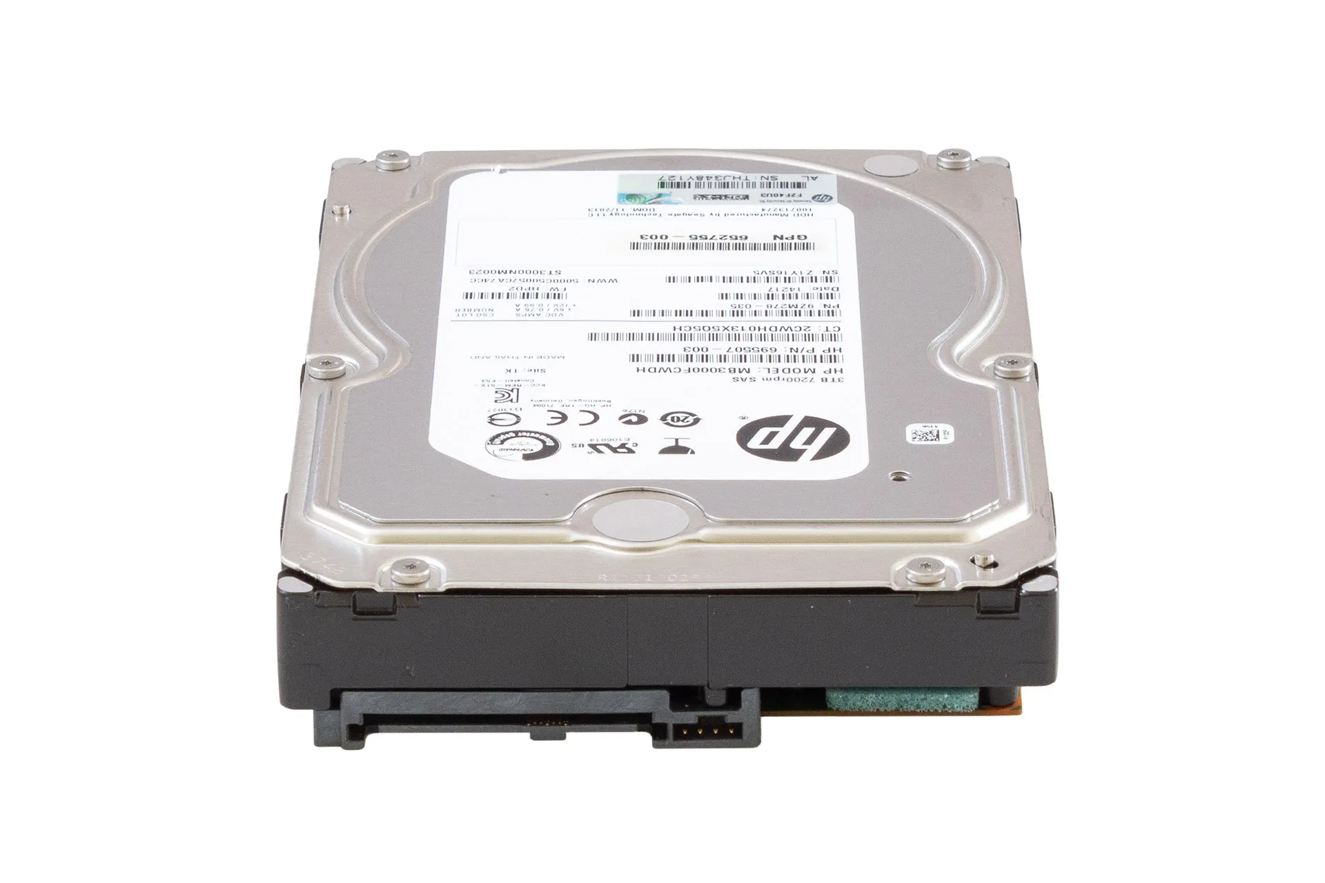 HPE HDD 3TB 6G SAS 7.2k 3.5" LFF Festplatte, ST3000NM0023, ohne Carrier