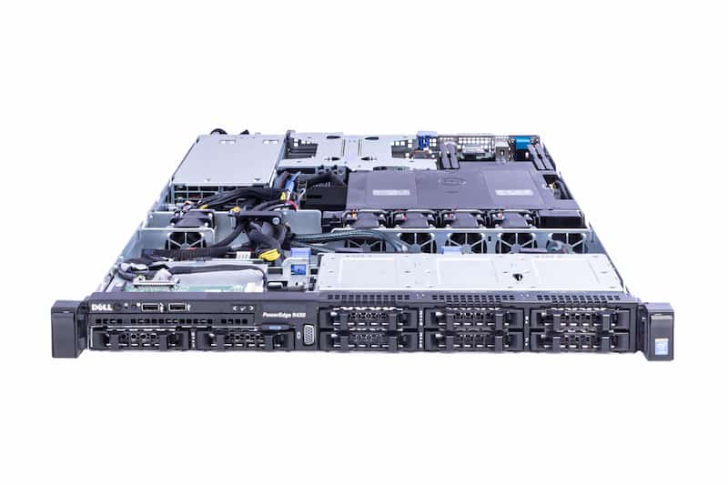 DELL R430, 2x E5-2630v3@2.40GHz, 8-Core, 8GB PC4-2133P (1x8), 8xSFF, PERC H330mini, 2x550W