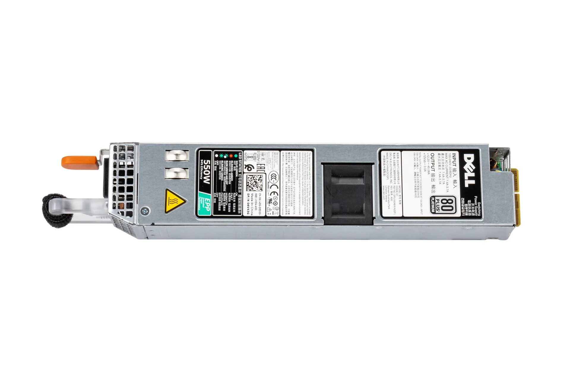 Dell PSU 550W L550E-S1 Netzteil für PowerEdge R430, R440 Dell PSU 550W L550E-S1 Netzteil für PowerEdge R430, R440