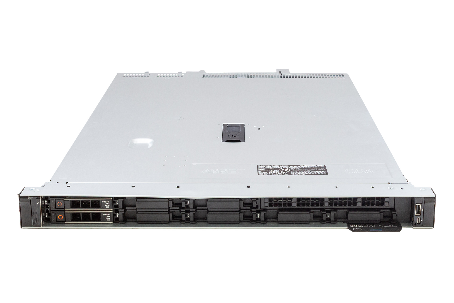 DELL PowerEdge R350 Rack Server, 1x E5-2314, 2.8GHz, 4-Core, 32GB PC4, 8xSFF, H355