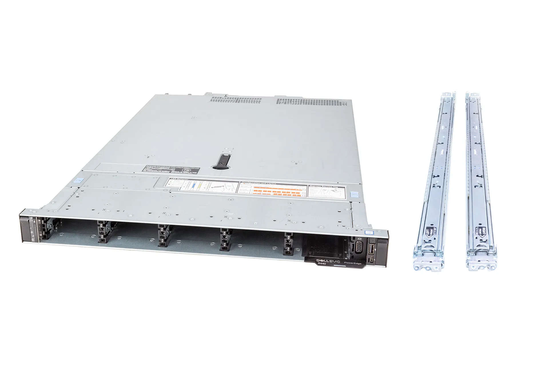 Dell PowerEdge R440 Rack Server 1x Silver 4110 2.10GHz, 8-Core, 32GB RAM, 2x 480GB SSD (10xSFF), H730P Kopie