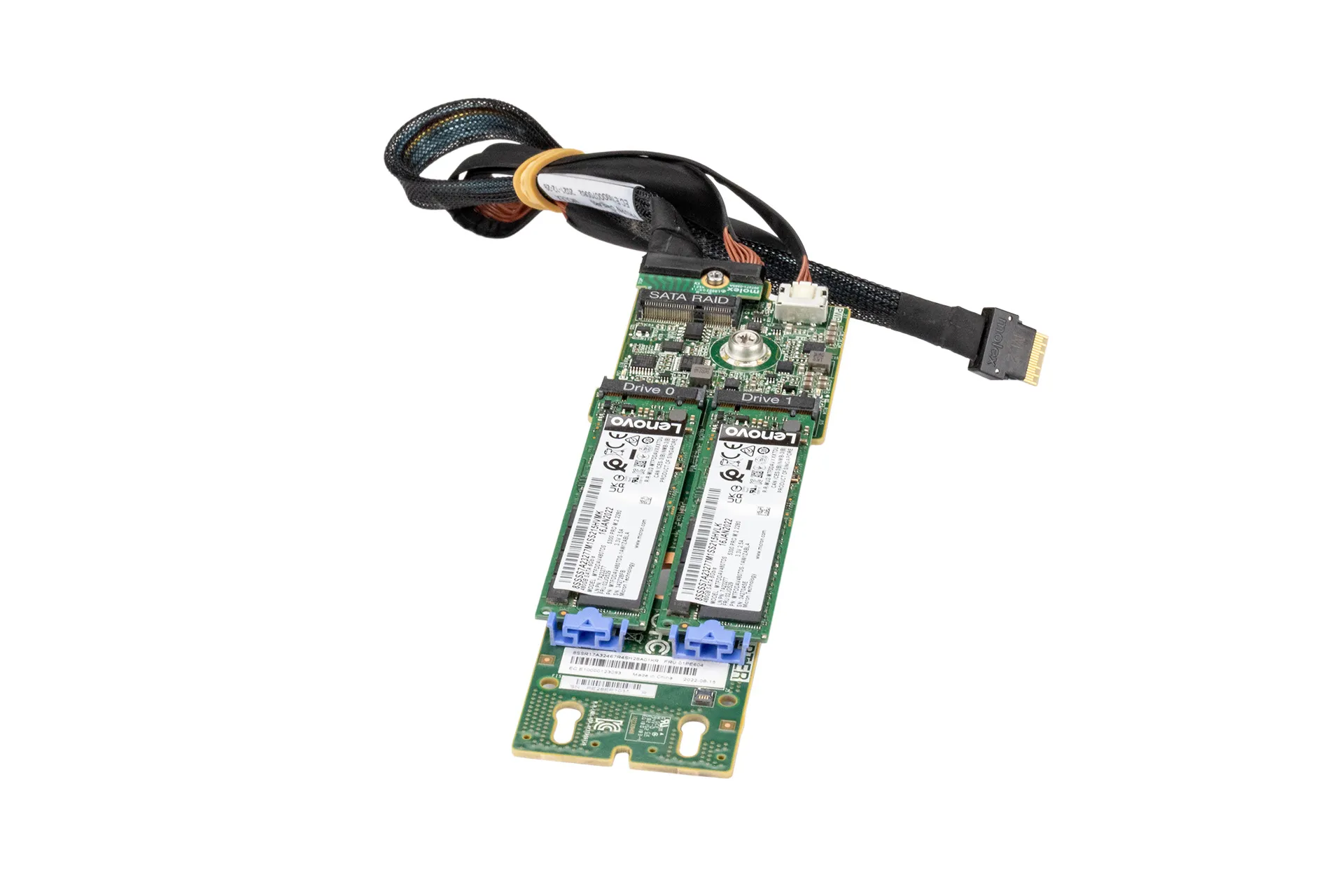 Lenovo PCIe Riser Kit M.2 SATA 2-Bay RAID Enablement Kit, inkl. 2x Lenovo 480GB M.2 SSD SATA
