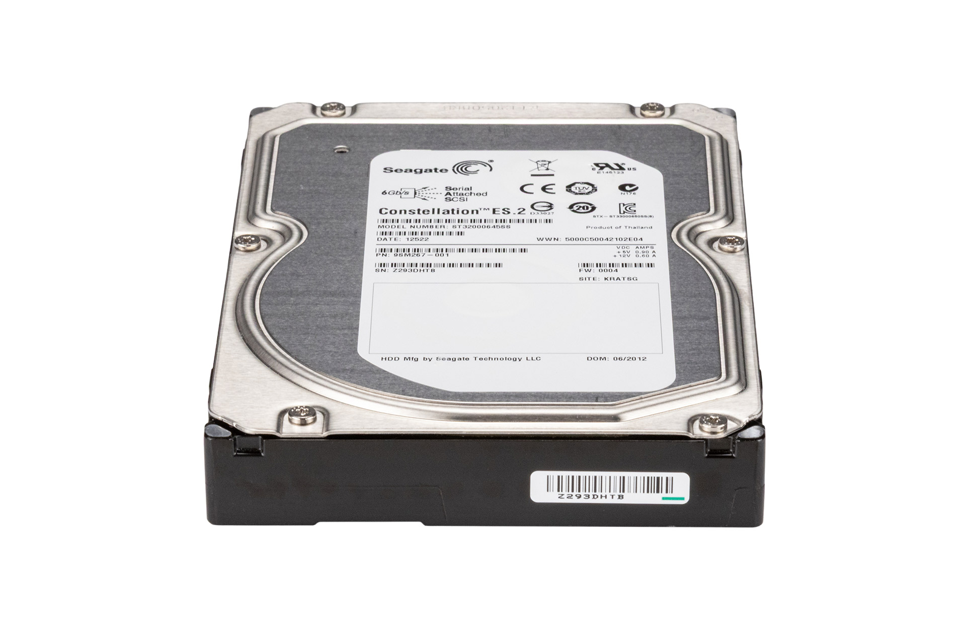Seagate 2TB 6G SAS HDD 7.2k, 3.5 Zoll LFF Festplatte für Server, ST32000645SS
