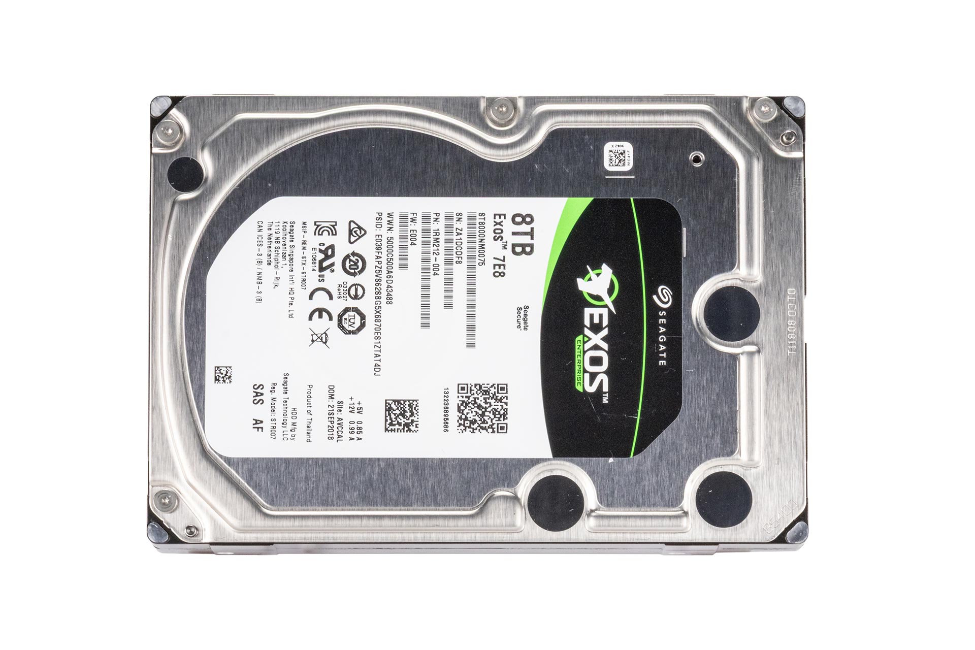Seagate Exos 7E8 8TB 12G SAS HDD 7.2k, 3.5 Zoll LFF Festplatte für Server, 256MB Cache