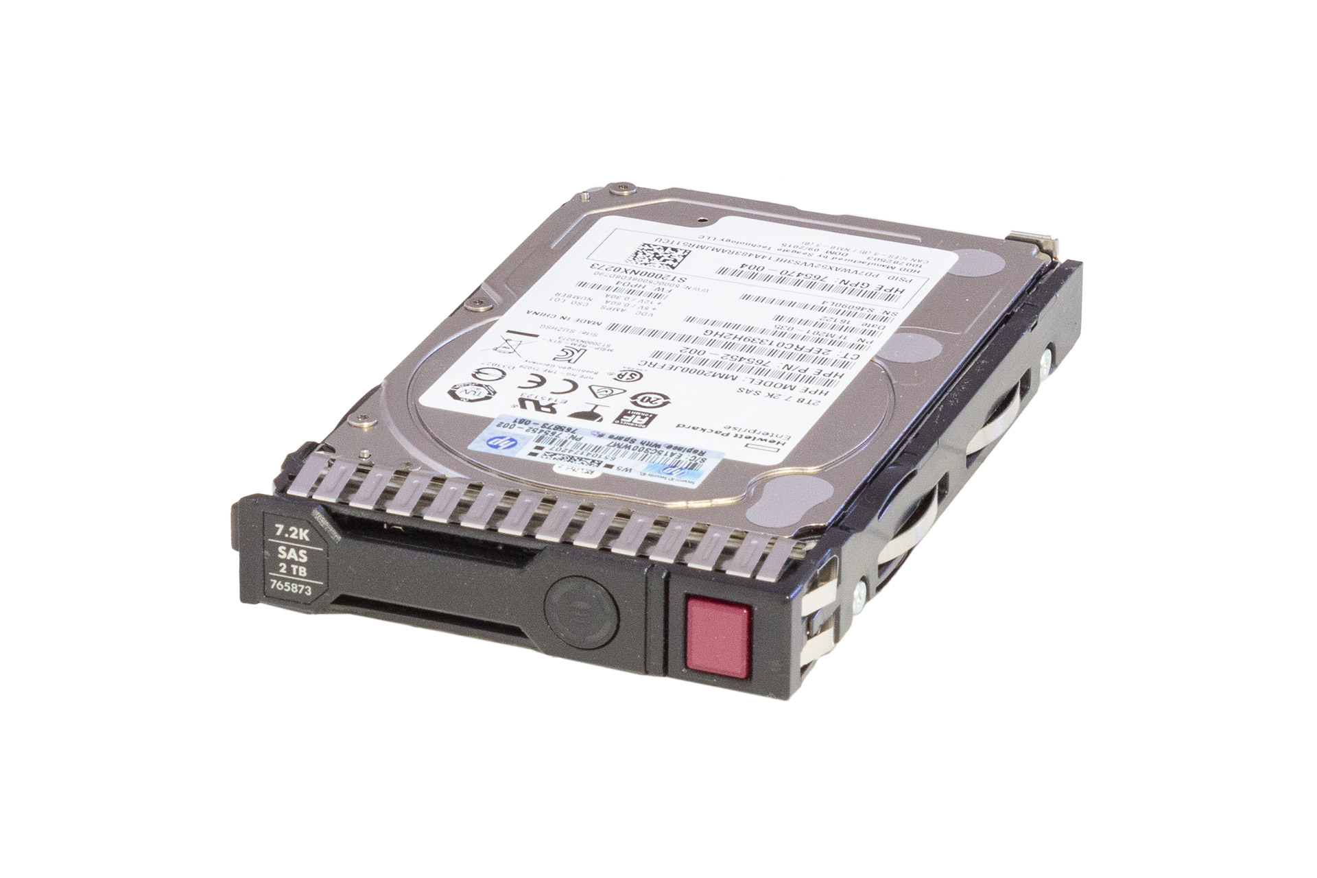 HP HDD 2TB 12G SAS 7.2k 2.5" SC 512e MDL