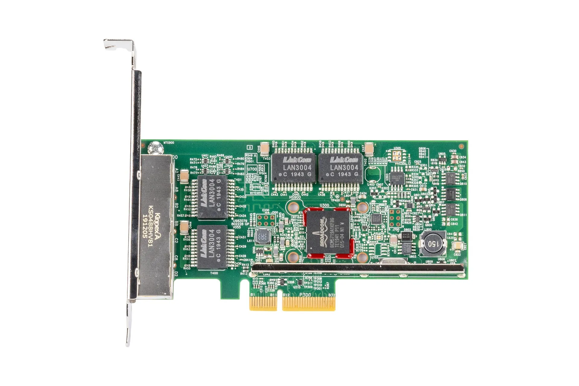 Dell Broadcom BCM5719 1GbE Netzwerkkarte Ethernet RJ45 Quad Port PCIe NIC