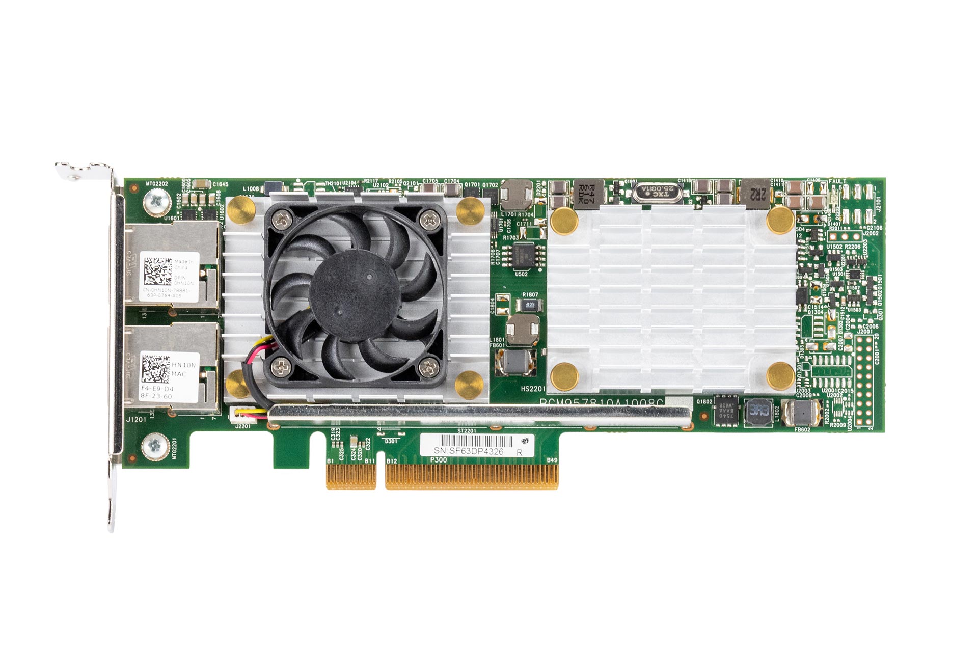 DELL Broadcom 57810 10GbE Netzwerkkarte RJ45 Dual Port Low Profile PCI-E NIC